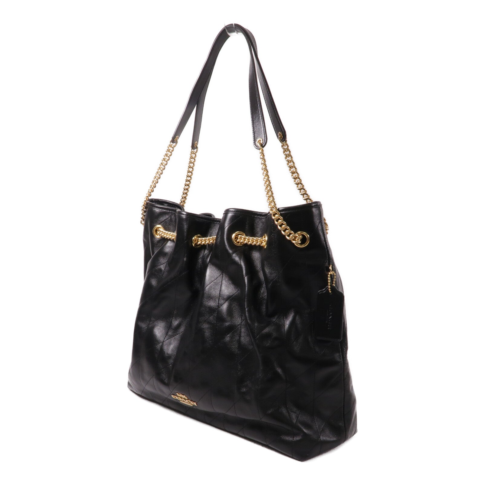 COACH 牛皮皮革Evelyn鏈帶肩背袋