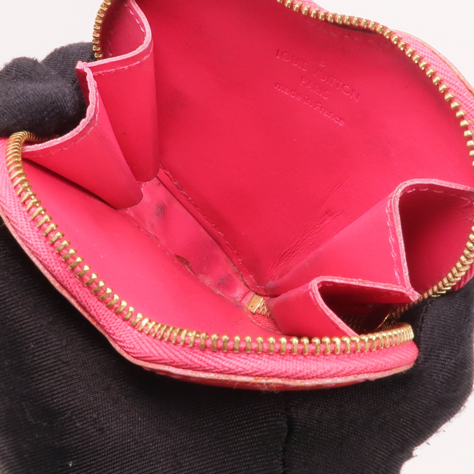 LOUIS VUITTON Vernis Porte Monet-Cool Coin Case金扣零錢包