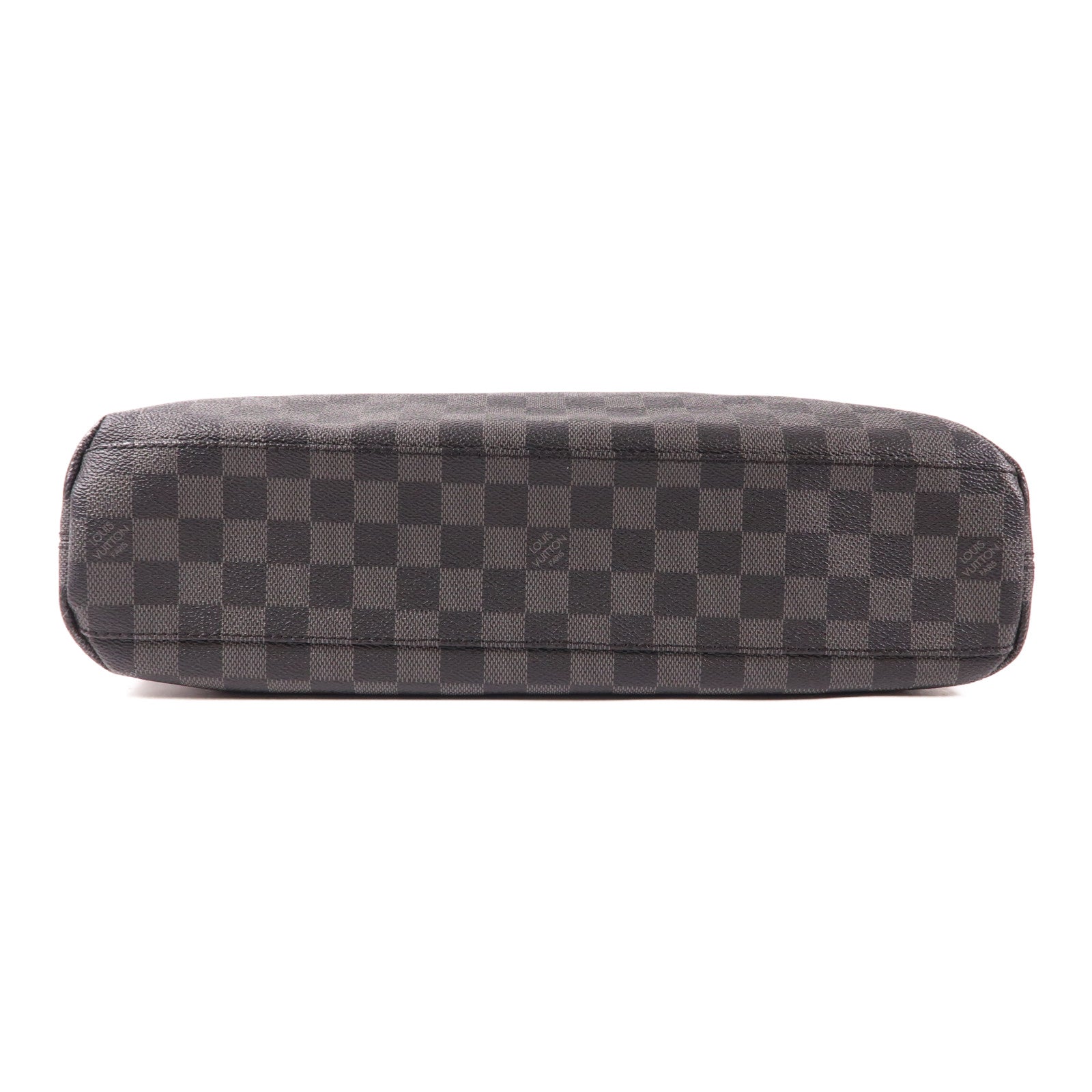 LOUIS VUITTON Damier Graphite Mick MM銀扣肩背袋