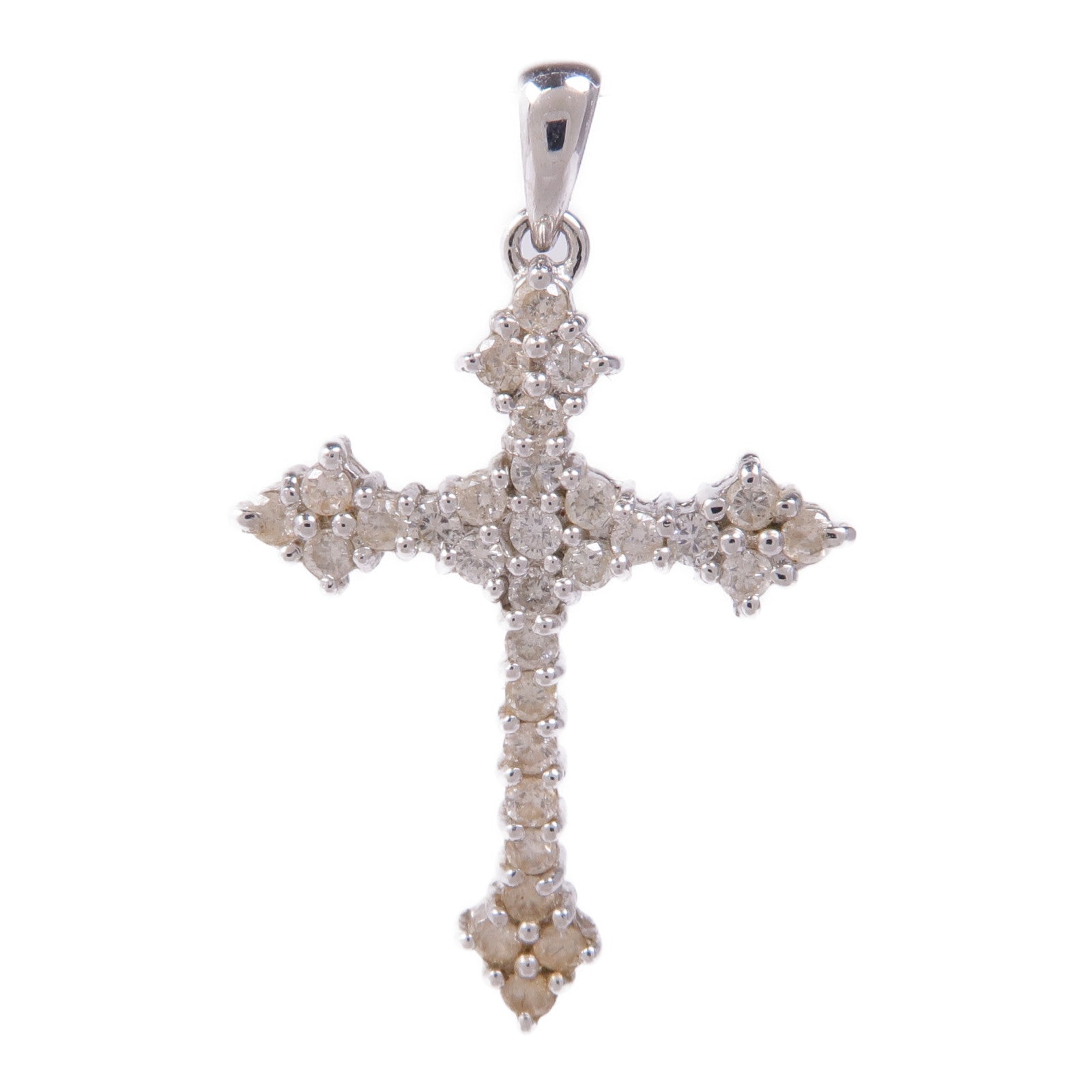 JEWELRY 18K白金Diamond Pendant Top鑽石吊墜