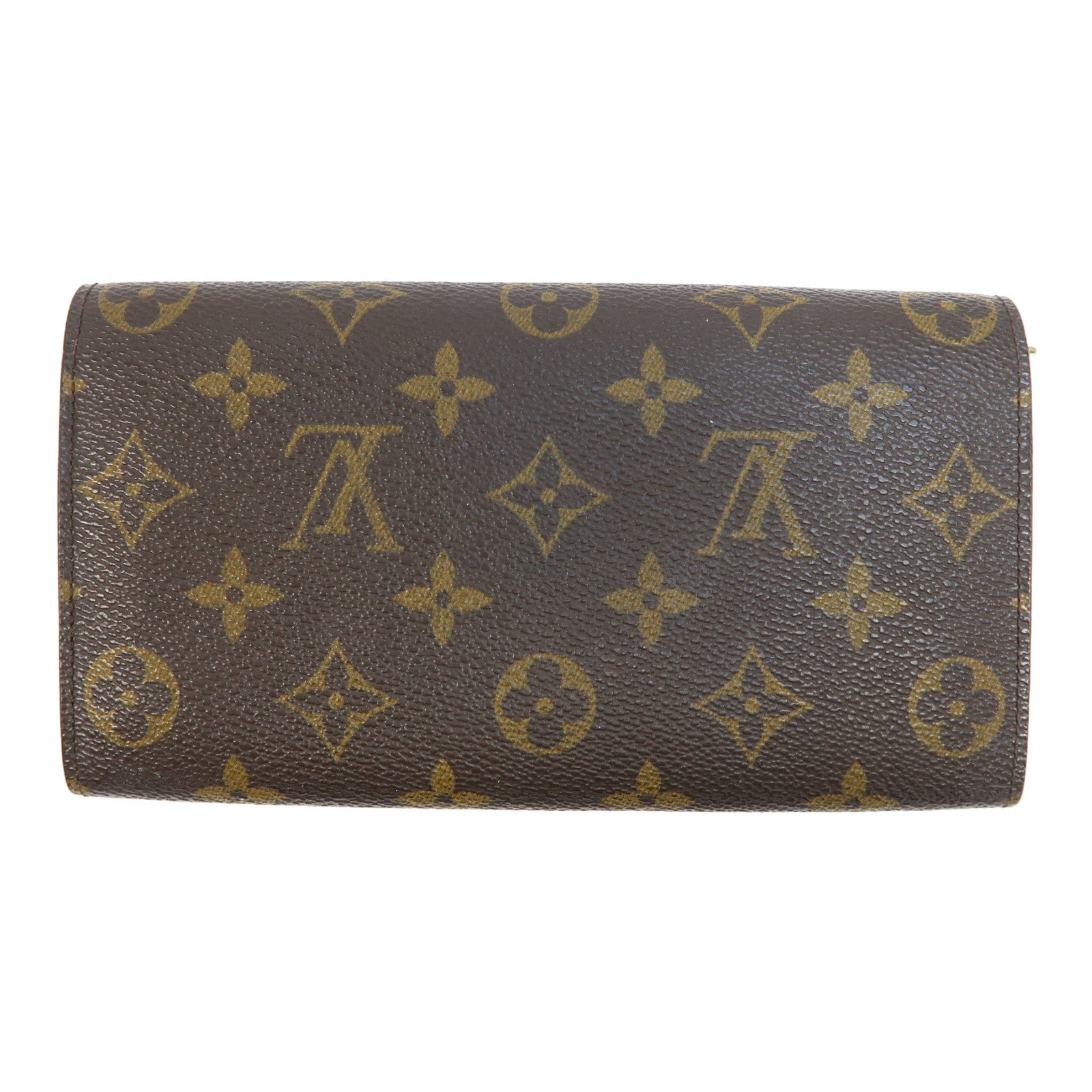 LOUIS VUITTON Monogram Portefeuille Sarah Wallet金扣長錢包啡色