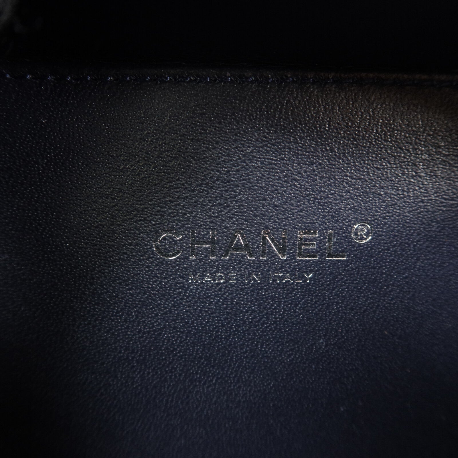 CHANEL 牛皮皮革Vanity Case鏈帶手挽肩背兩用袋