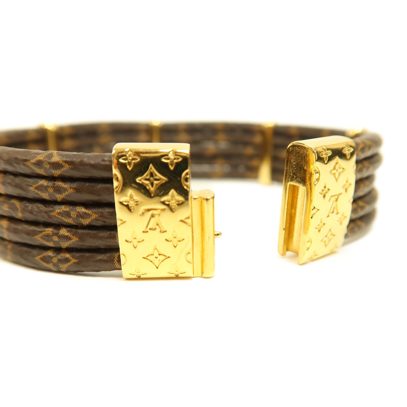 LOUIS VUITTON Monogram Give Me Five Bracelet手鏈啡色