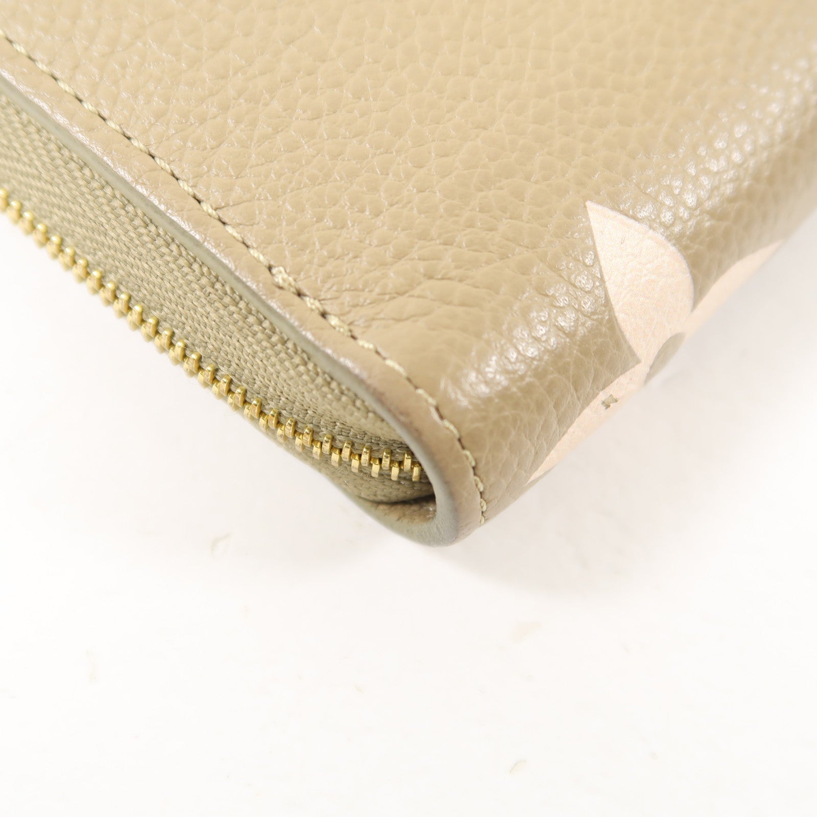 LOUIS VUITTON 【激減優惠】Monogram Empreinte Zippy Coin Purse金扣零錢包綠色/白色