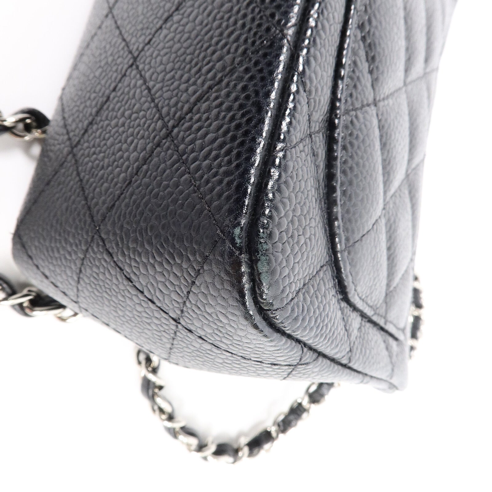 CHANEL 牛皮皮革Mini Classic 17鏈帶肩背袋