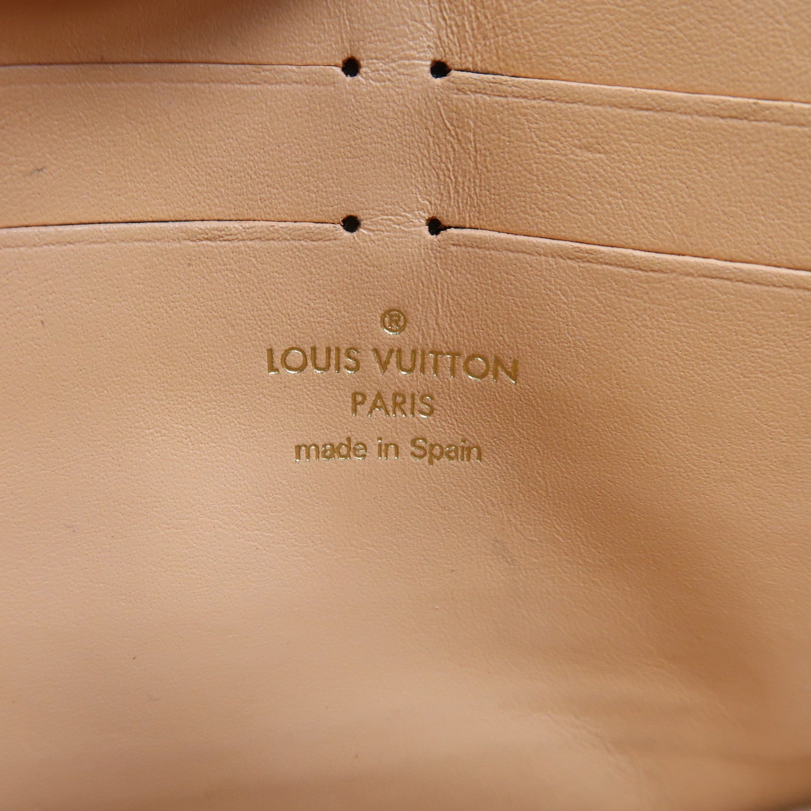 LOUIS VUITTON Damier Vavin WOC金扣鏈帶肩背袋啡色/白色