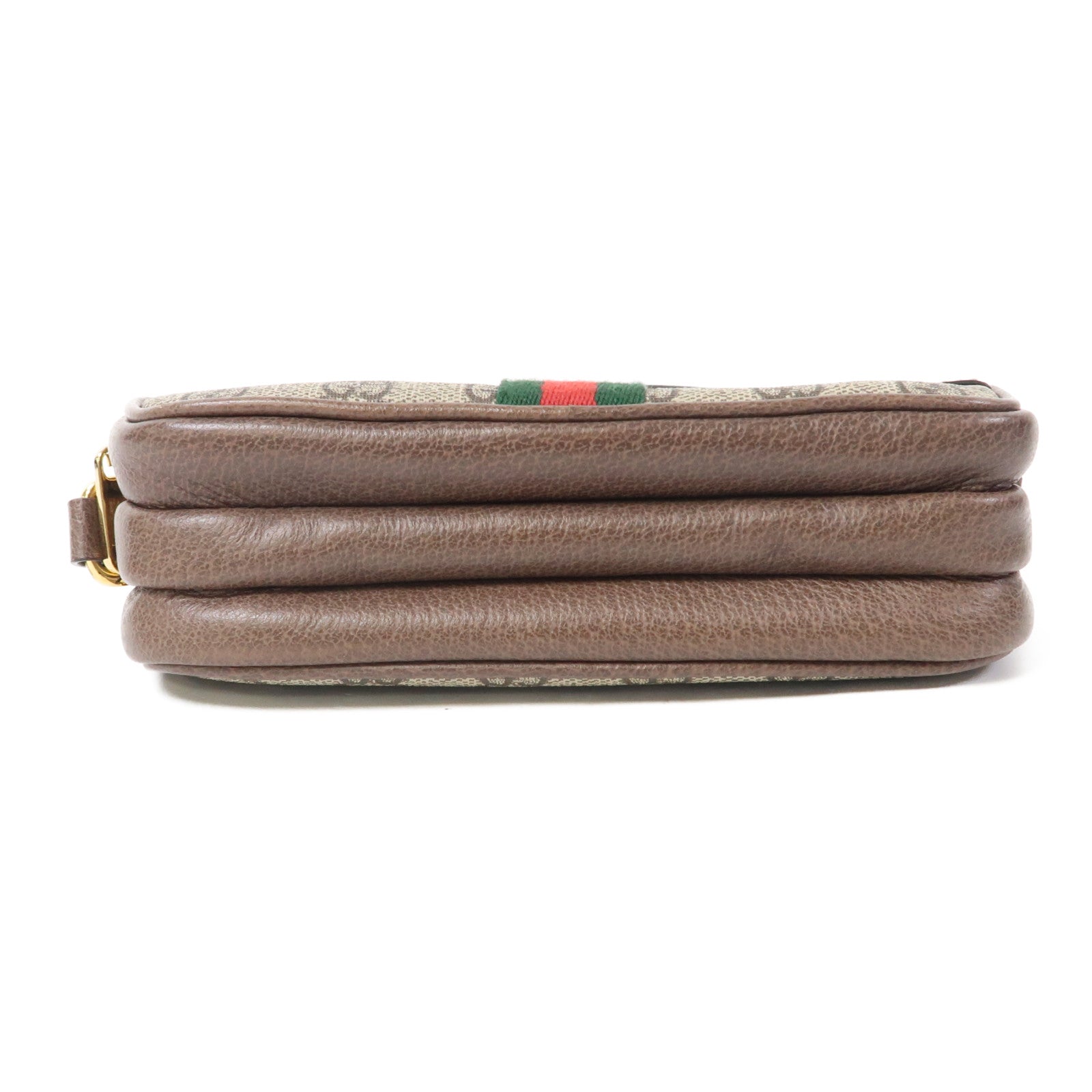 GUCCI 塗層帆布Ophidia GG Mini金扣肩背袋啡色
