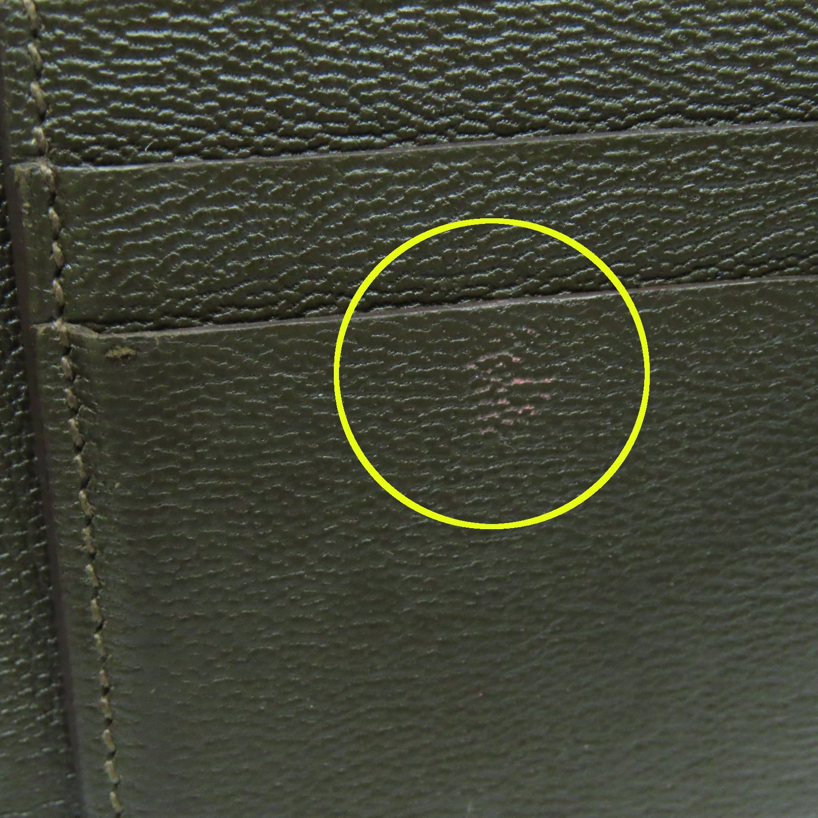 HERMES 鳄鱼皮革Bearn W Snap金扣钱包巧克力色
