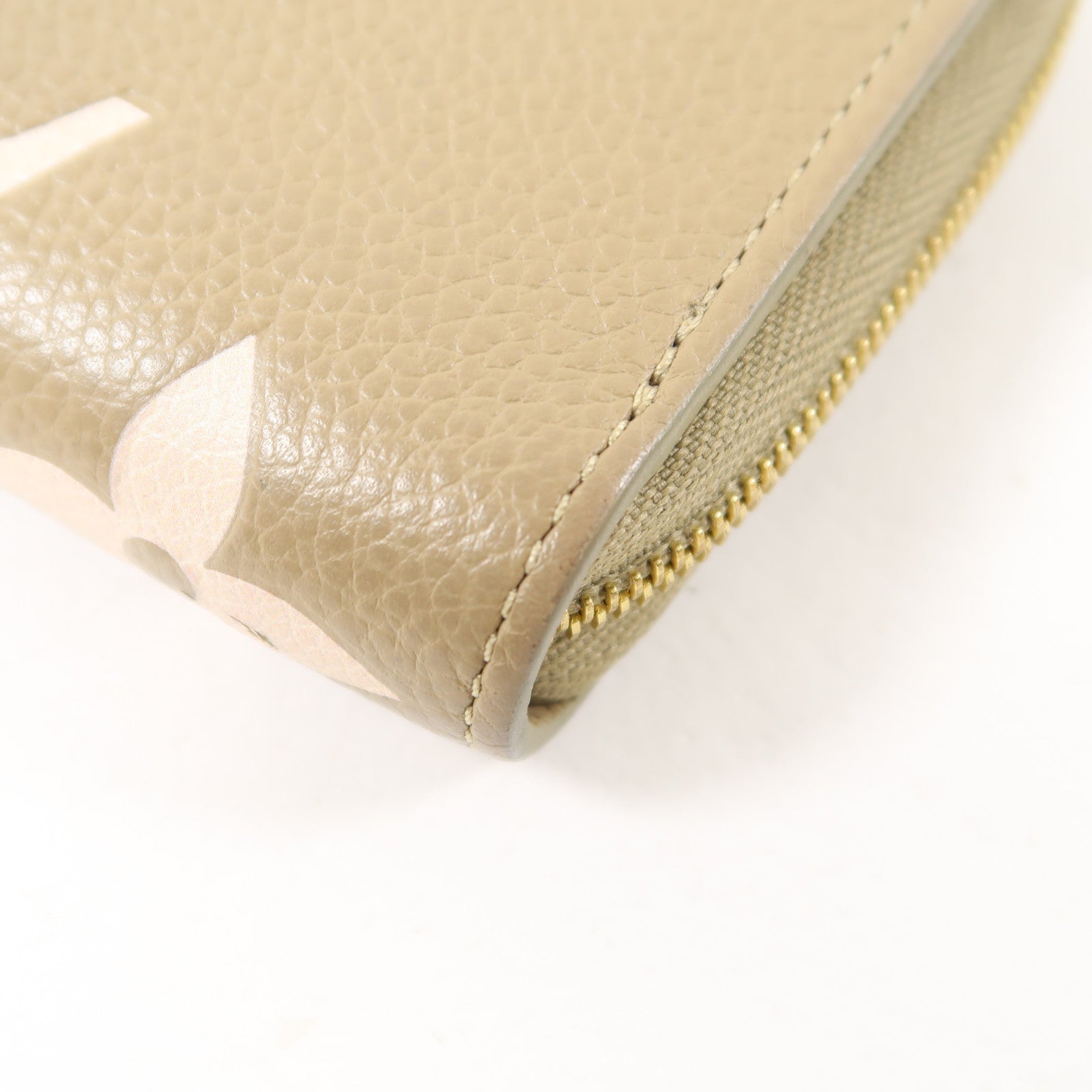 LOUIS VUITTON 【激減優惠】Monogram Empreinte Zippy Coin Purse金扣零錢包綠色/白色