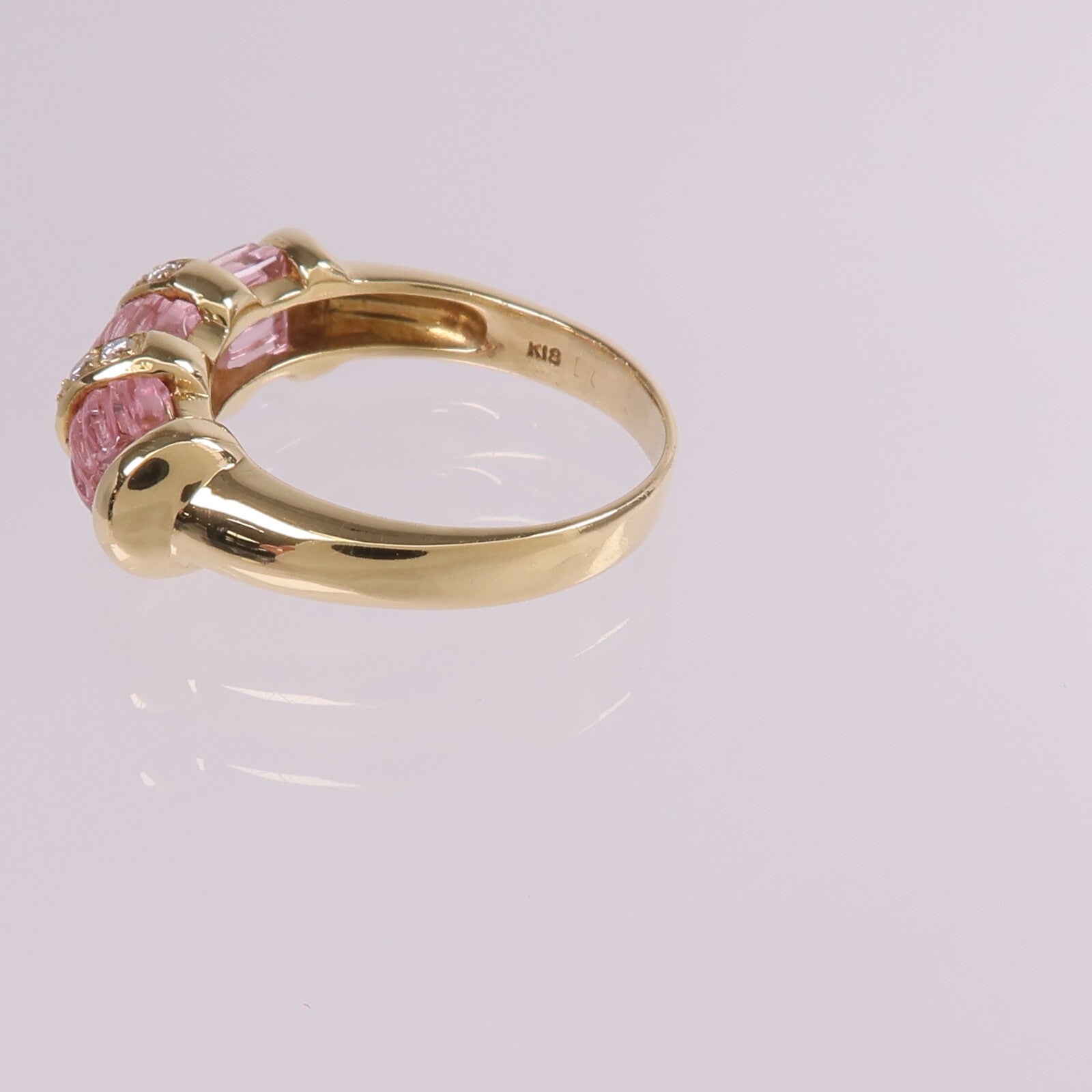 JEWELRY 【激減優惠】18K黃金Tourmaline Diamond Ring碧璽/鑽石戒指US#7