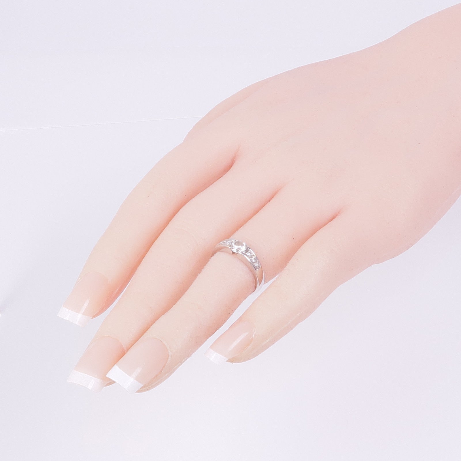 JEWELRY 【激減優惠】18K白金Diamond Ring鑽石戒指US#4.25