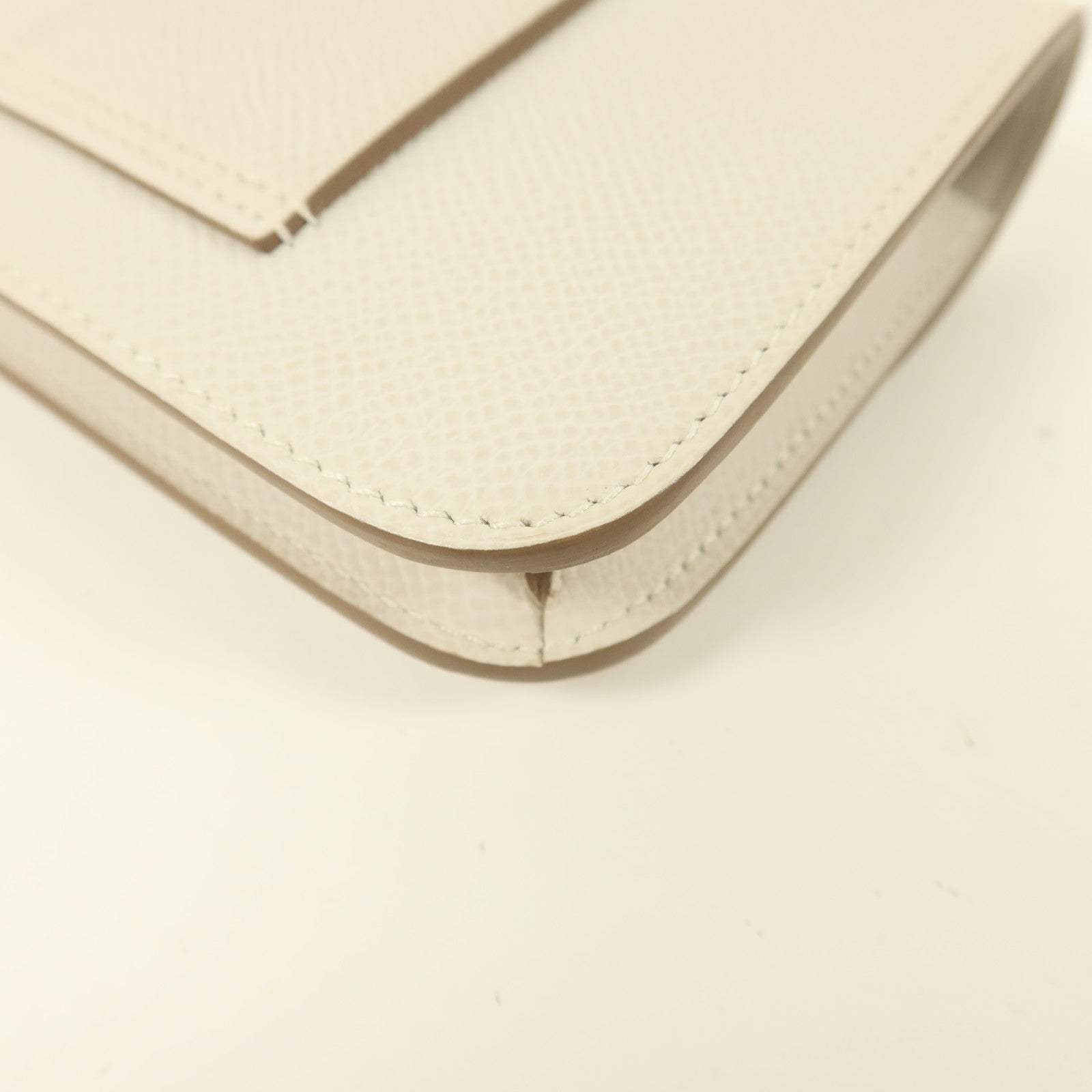 HERMES Epsom皮革Constance Slim錢包Blanc
