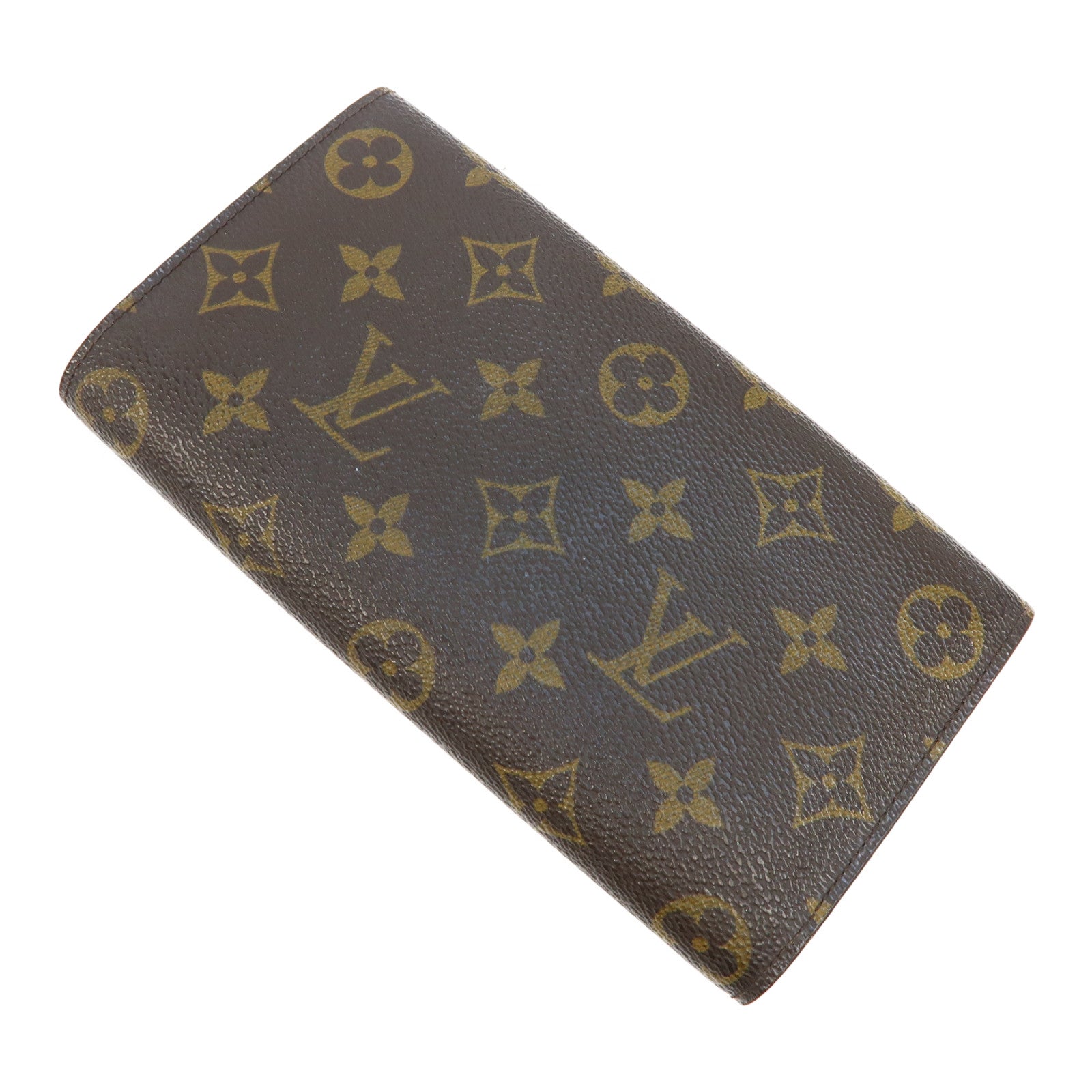 LOUIS VUITTON Monogram Portefeuille Sarah Wallet金扣長錢包啡色