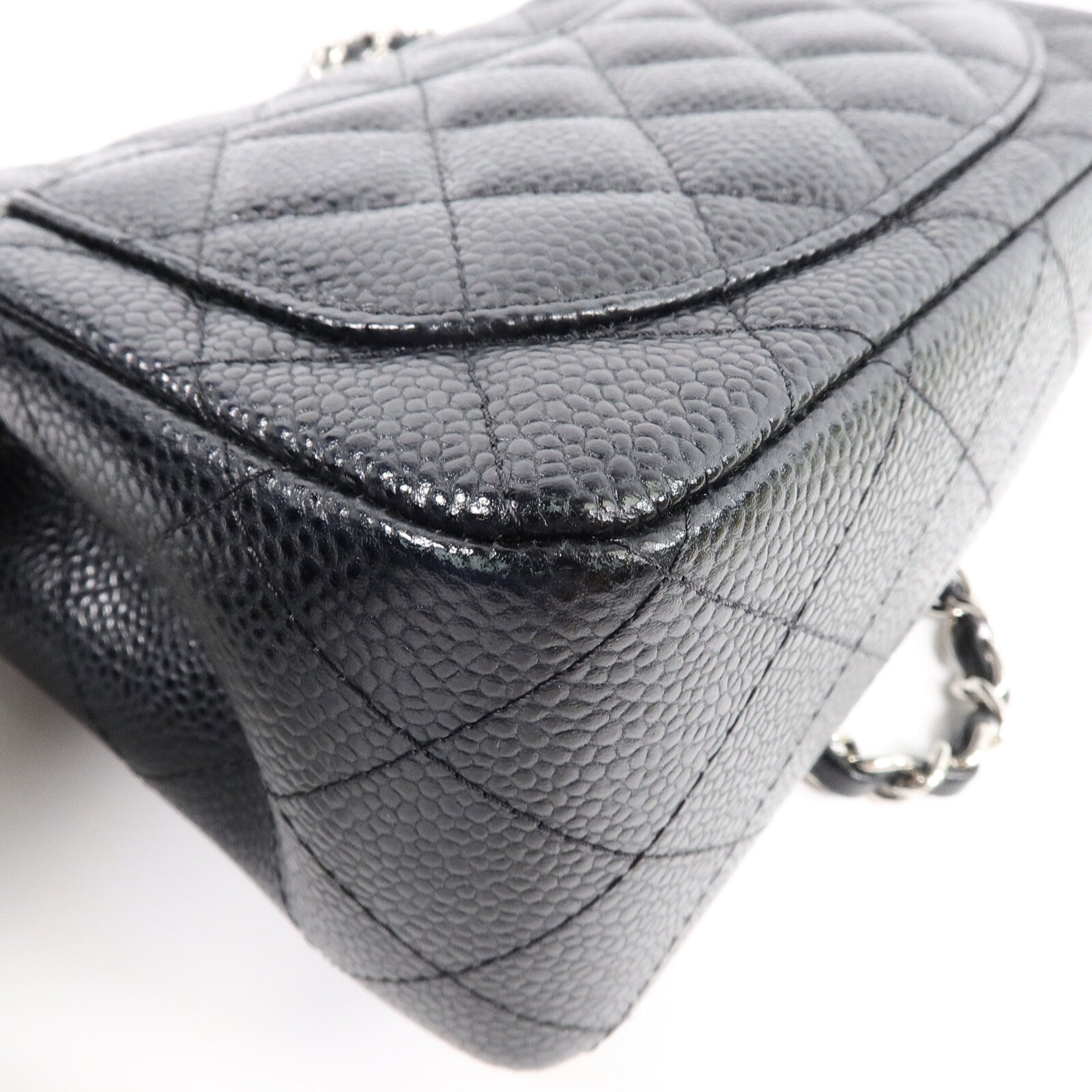 CHANEL 牛皮皮革Mini Classic 17鏈帶肩背袋