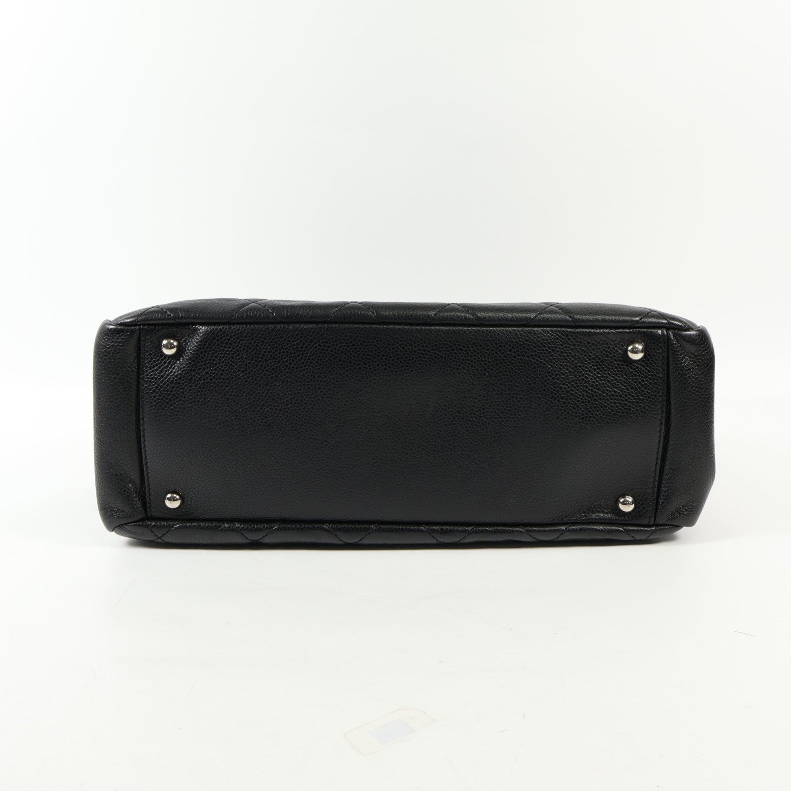 CHANEL 牛皮皮革Totebag銀扣手挽袋