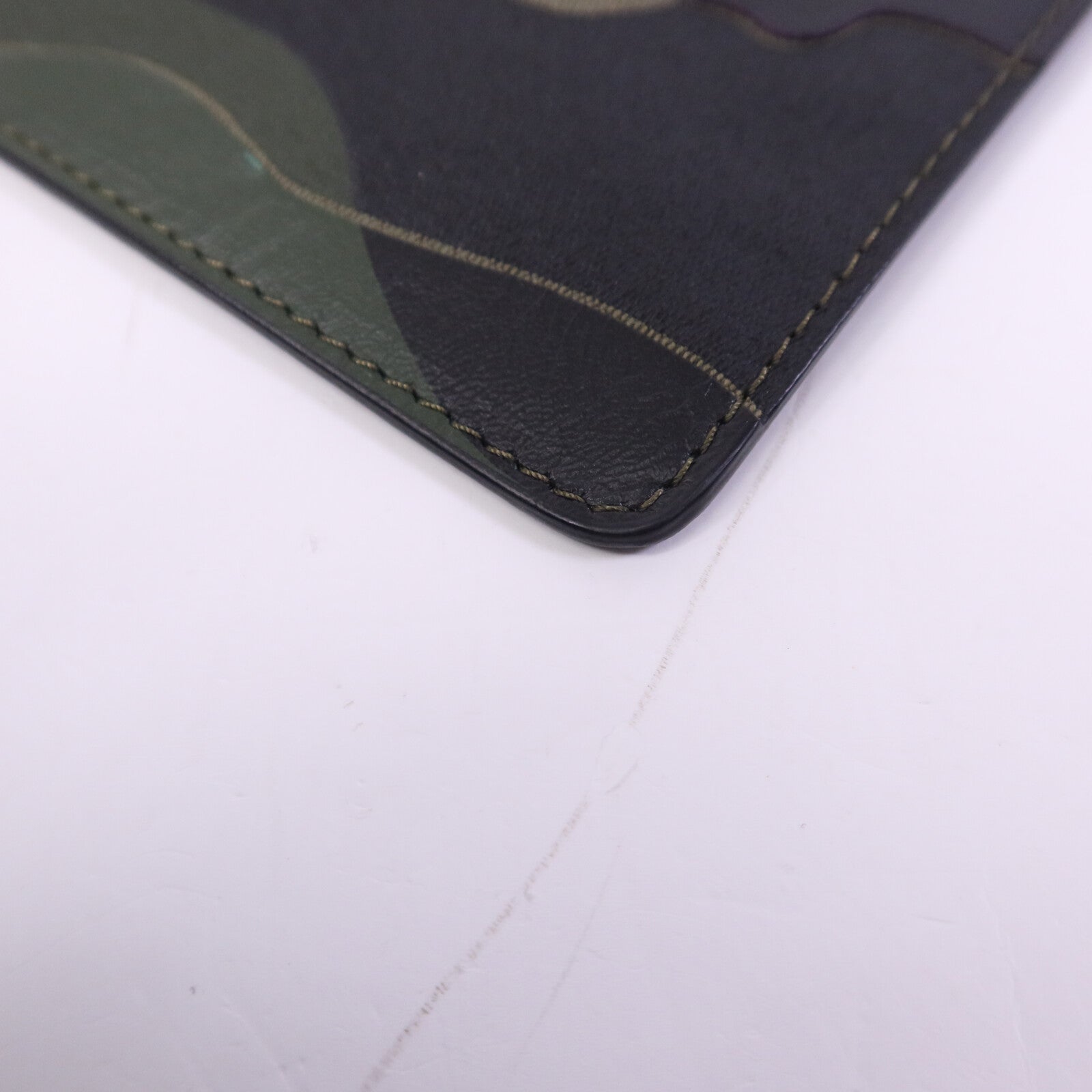 Valentino 帆布/牛皮皮革Clutch銀扣手拿包