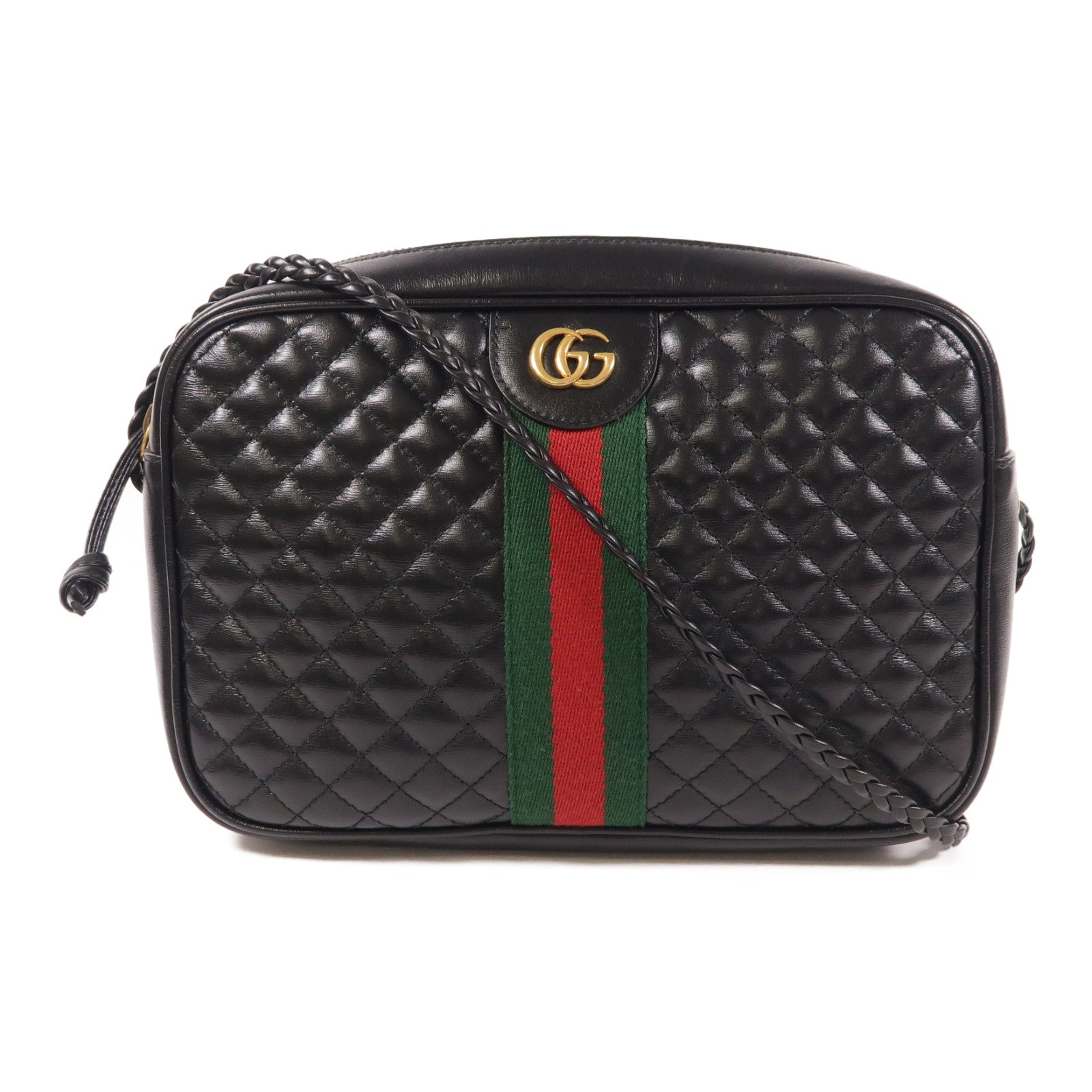 GUCCI【激減優惠】 牛皮皮革Shoulder Bag金扣肩背袋