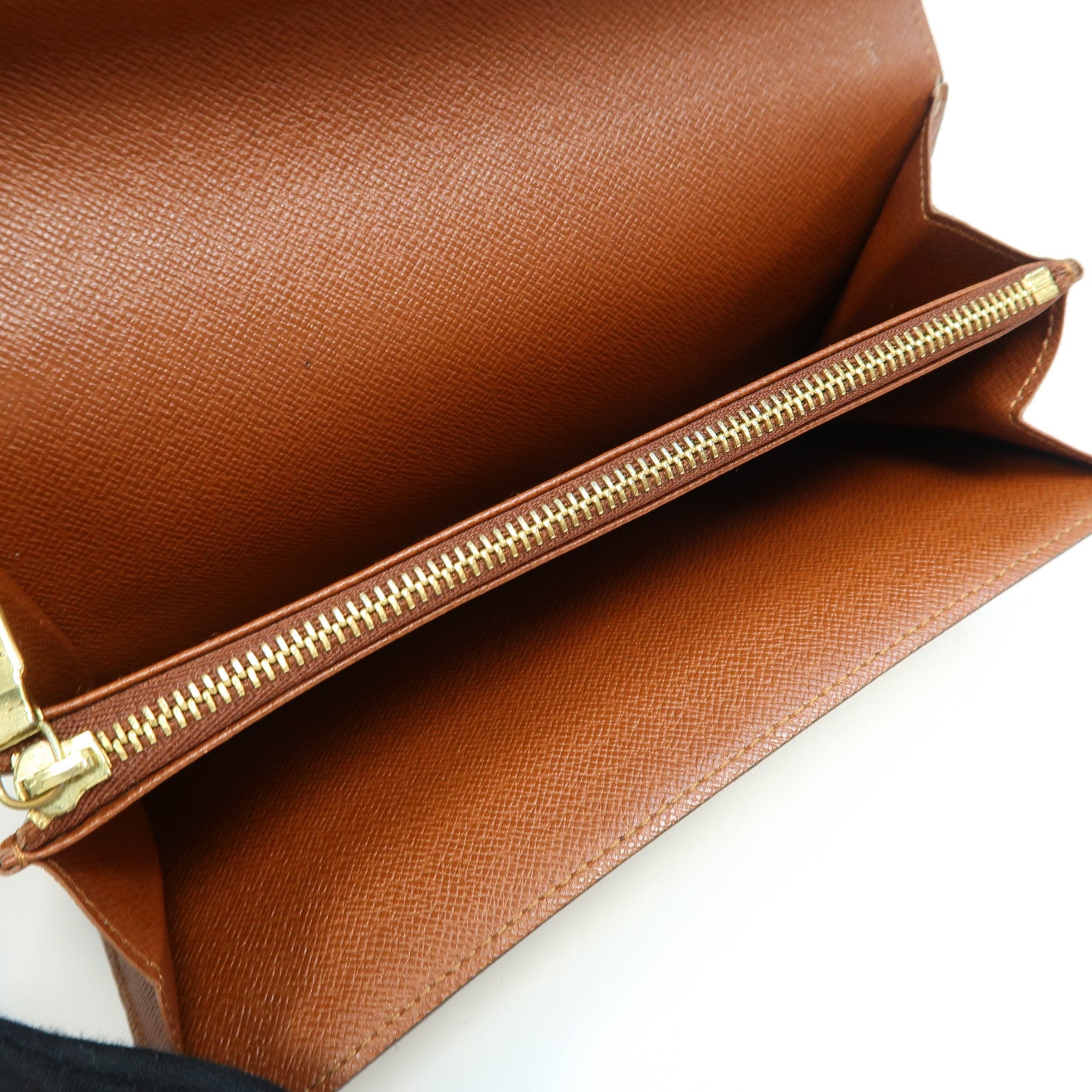 LOUIS VUITTON Monogram Portefeuille Sarah Wallet金扣長錢包啡色