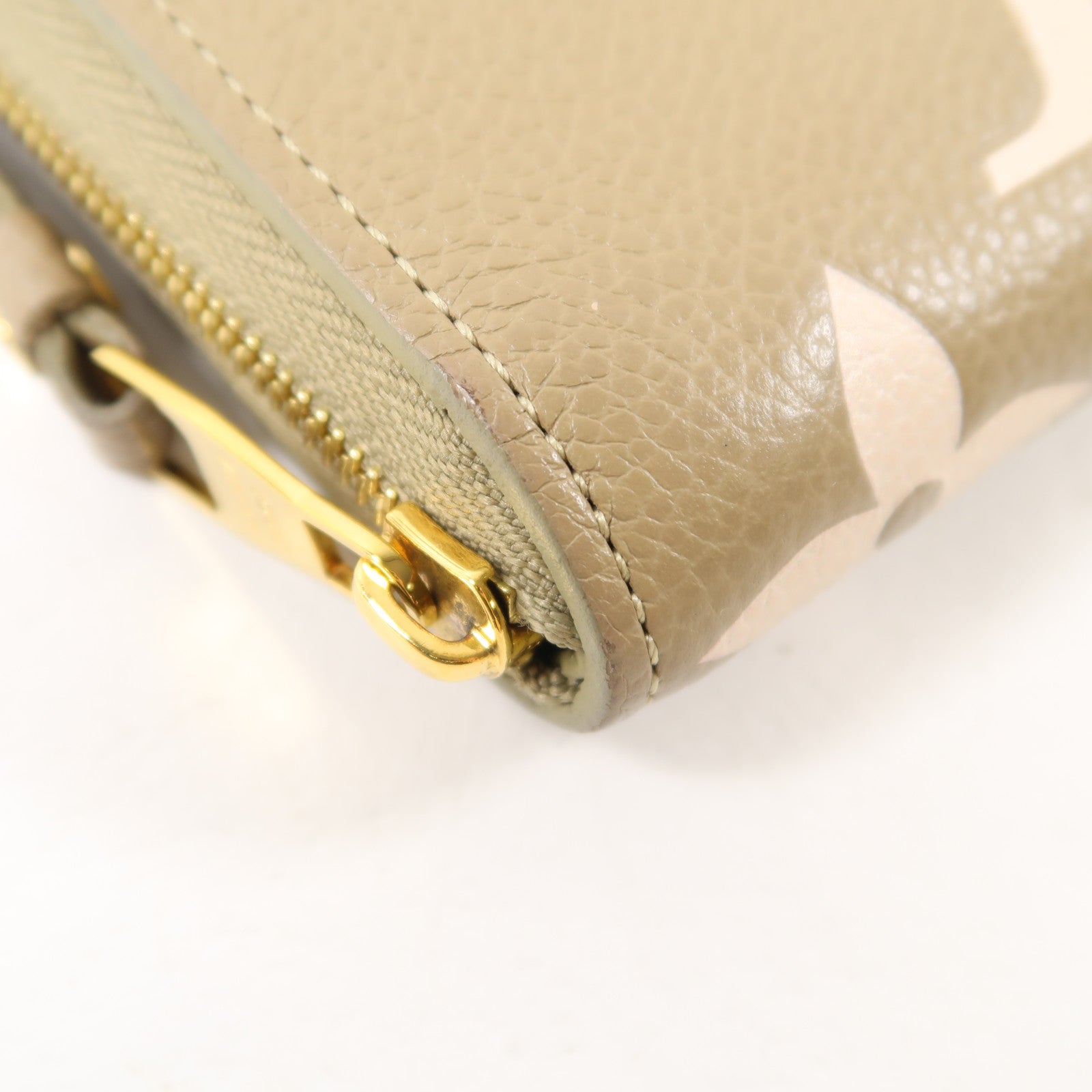 LOUIS VUITTON 【激減優惠】Monogram Empreinte Zippy Coin Purse金扣零錢包綠色/白色