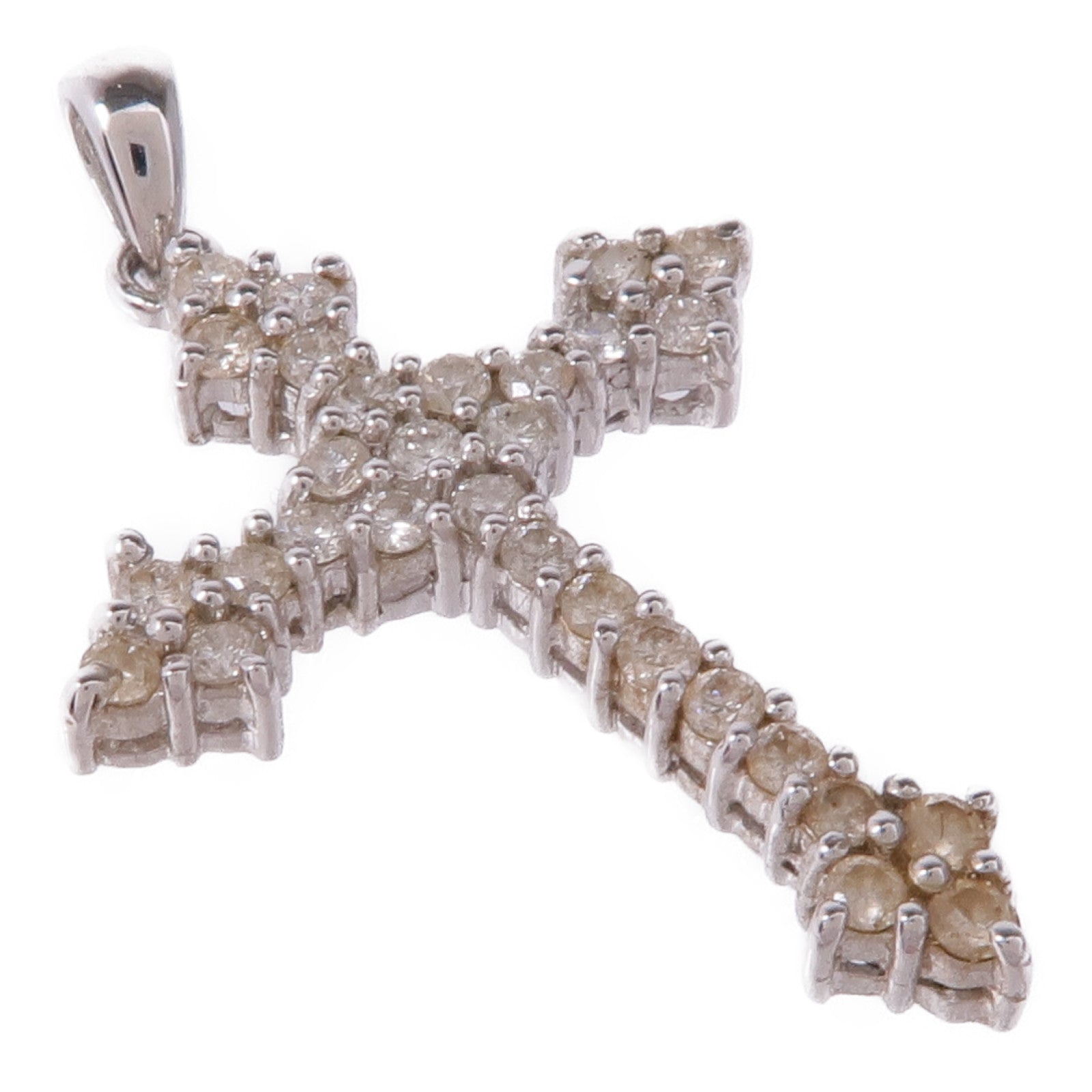 JEWELRY 18K白金Diamond Pendant Top鑽石吊墜