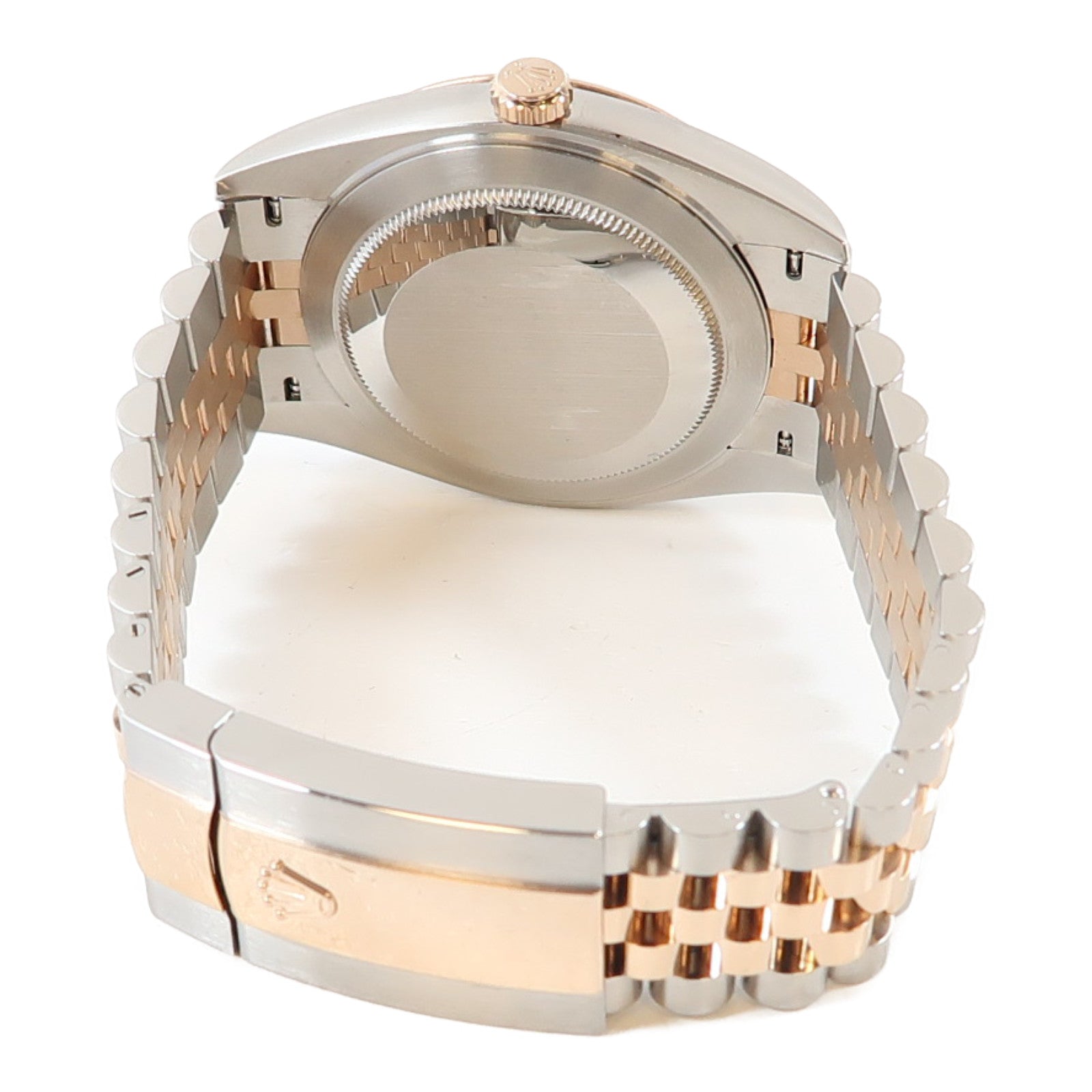 ROLEX Datejust 18K玫瑰金/不鏽鋼手錶自動機芯灰色