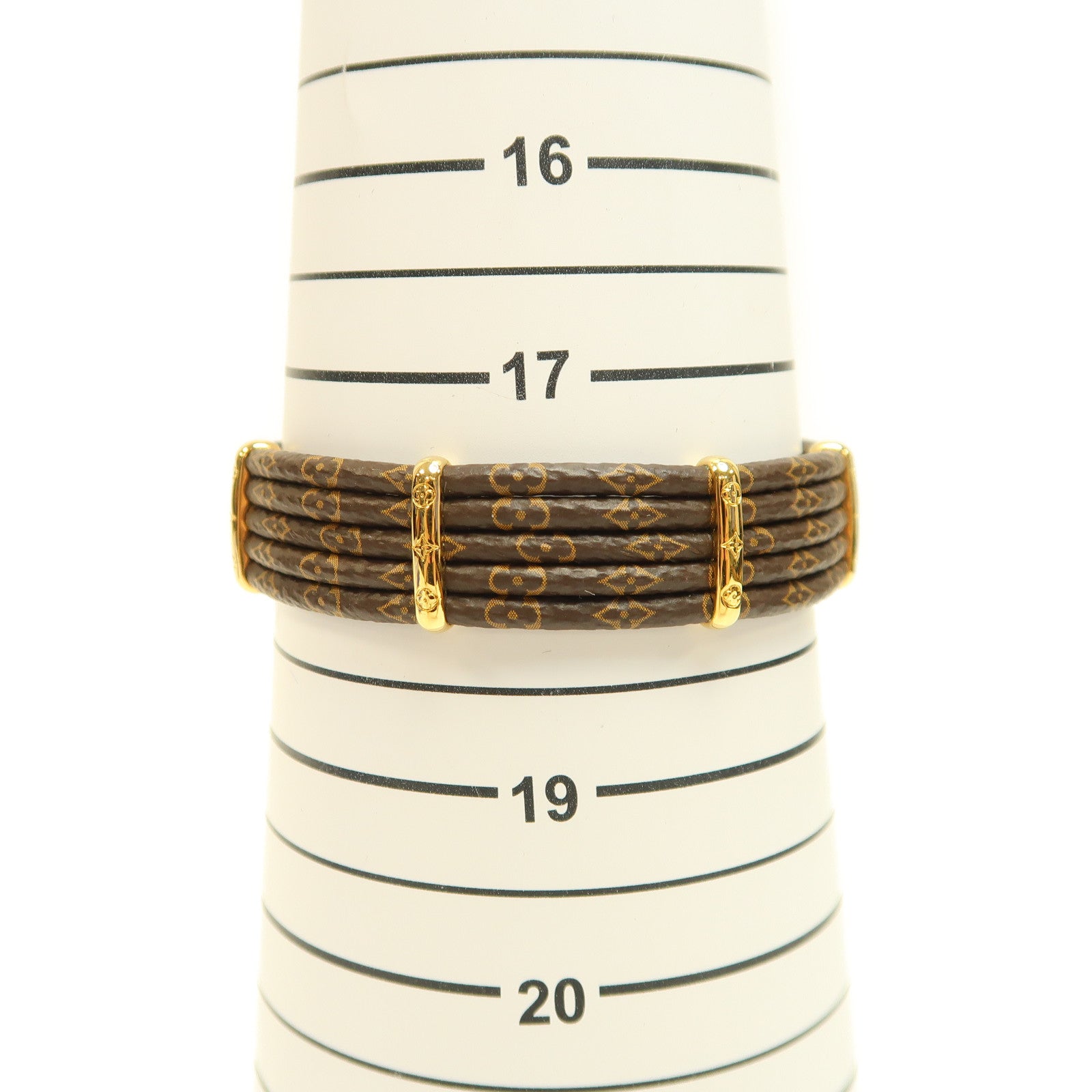 LOUIS VUITTON Monogram Give Me Five Bracelet手鏈啡色