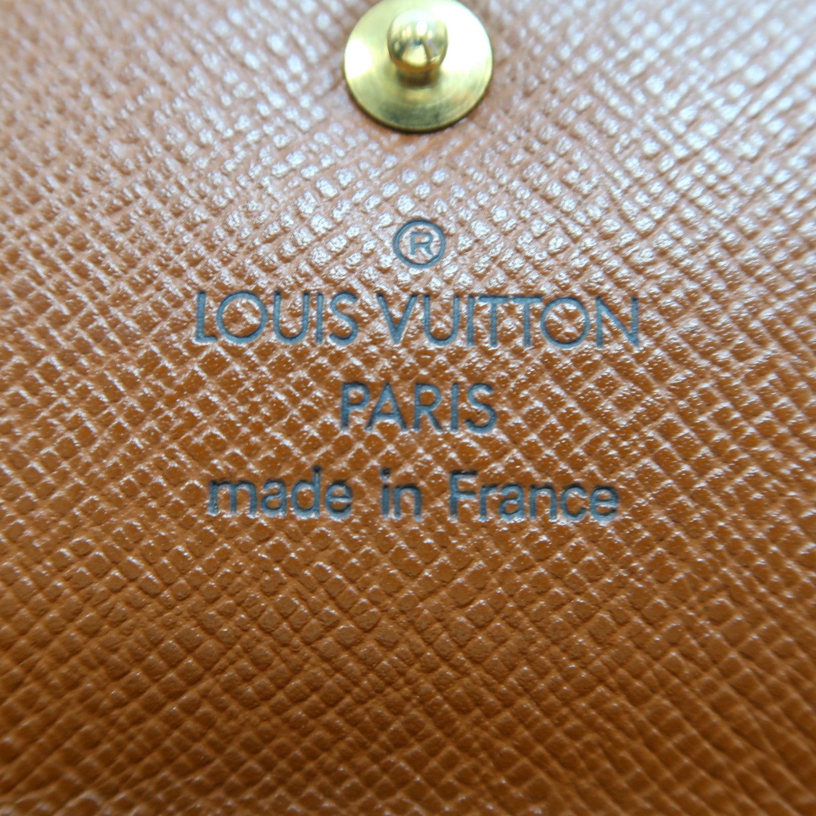 LOUIS VUITTON Monogram Portefeuille Sarah Wallet金扣長錢包啡色