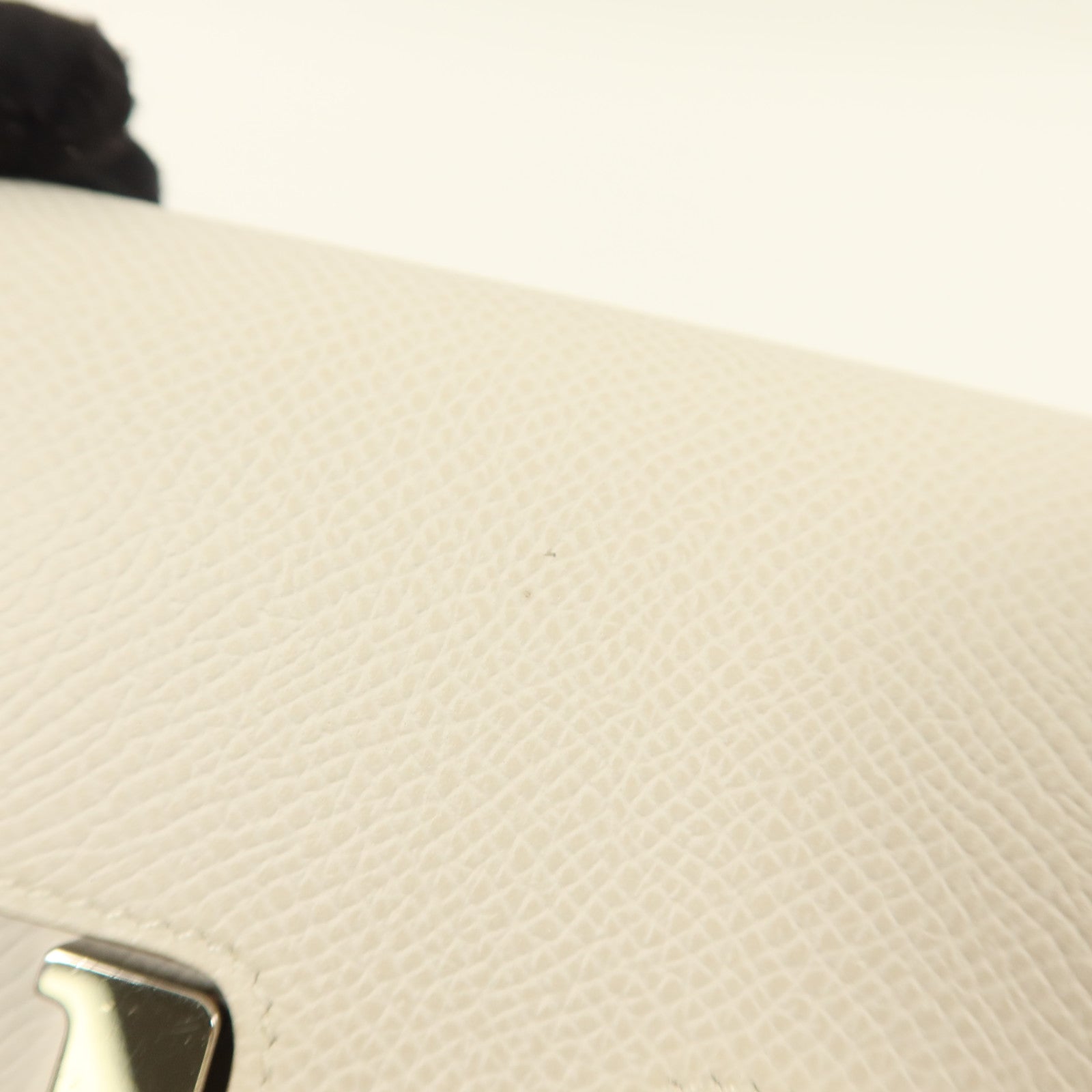 HERMES Epsom皮革Constance Slim錢包Blanc
