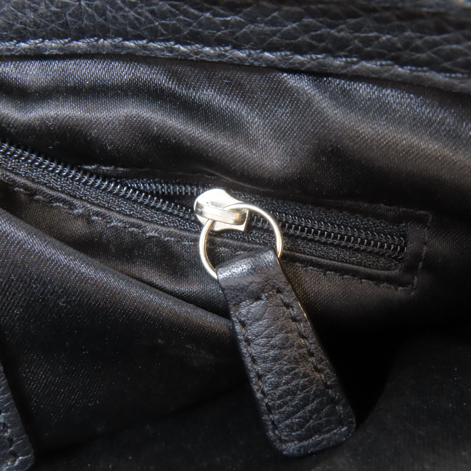 COACH 牛皮皮革Penelope Shoulder Bag銀扣肩背袋黑色