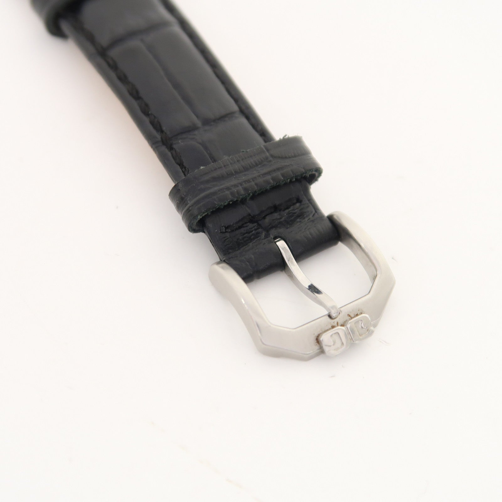 GLASHUTTE ORIGINAL Senator Chronograph不鏽鋼/皮革帶手錶自動機芯銀色