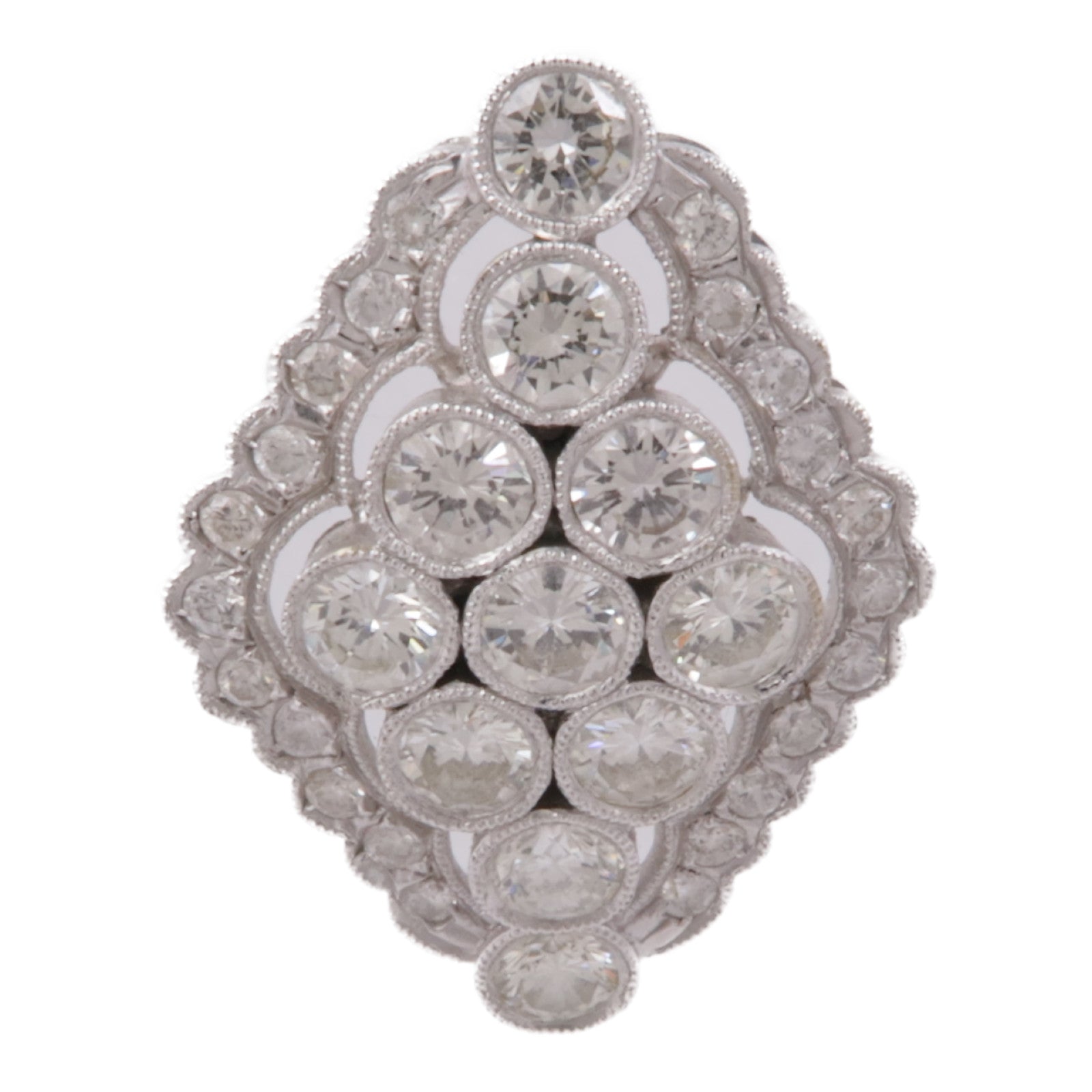 JEWELRY 【激減優惠】18K白金Diamond Pendant Top鑽石吊墜