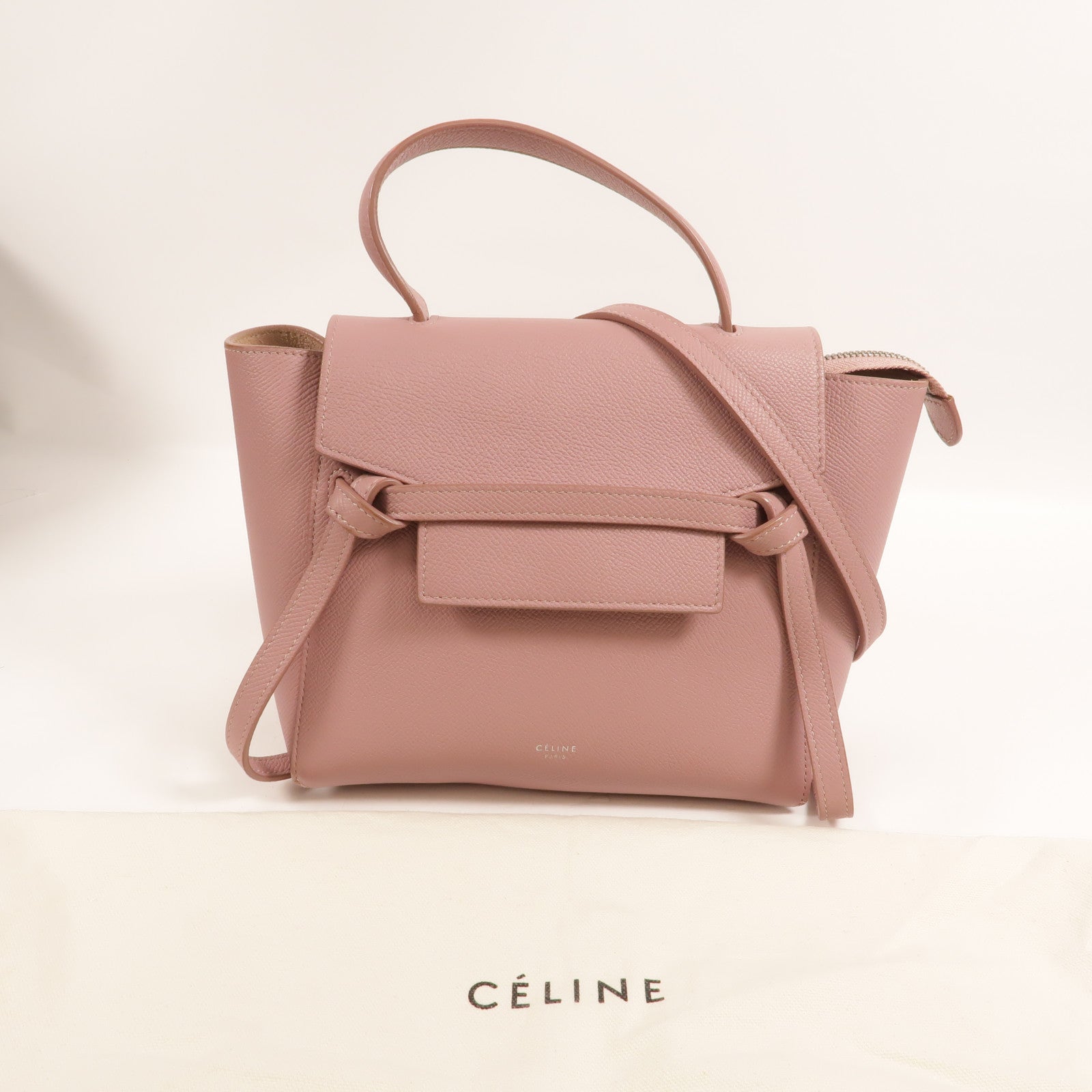 CELINE 牛皮皮革Nano Belt Bag金扣手挽肩背兩用袋