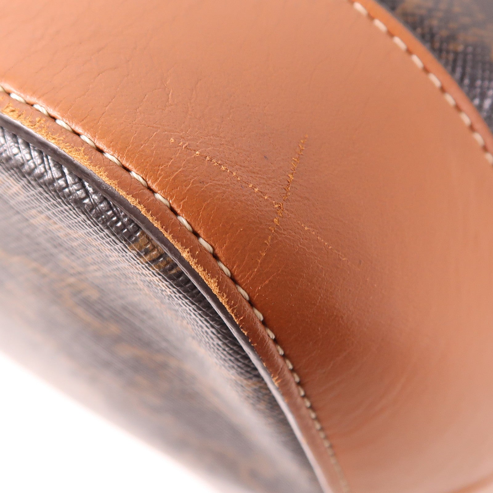 CELINE 塗層帆布Triomphe Bucket Medium金扣肩背袋