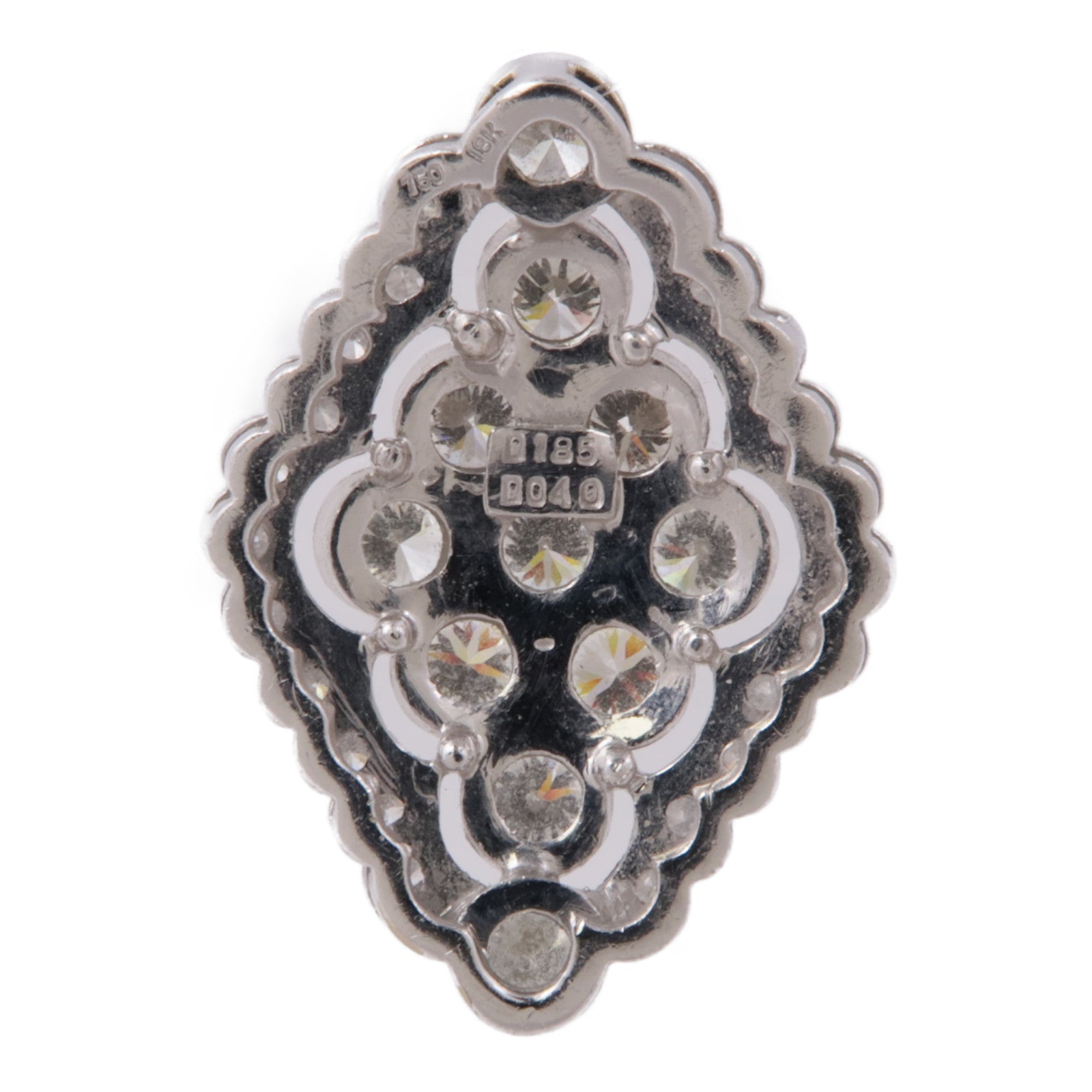 JEWELRY 【激減優惠】18K白金Diamond Pendant Top鑽石吊墜