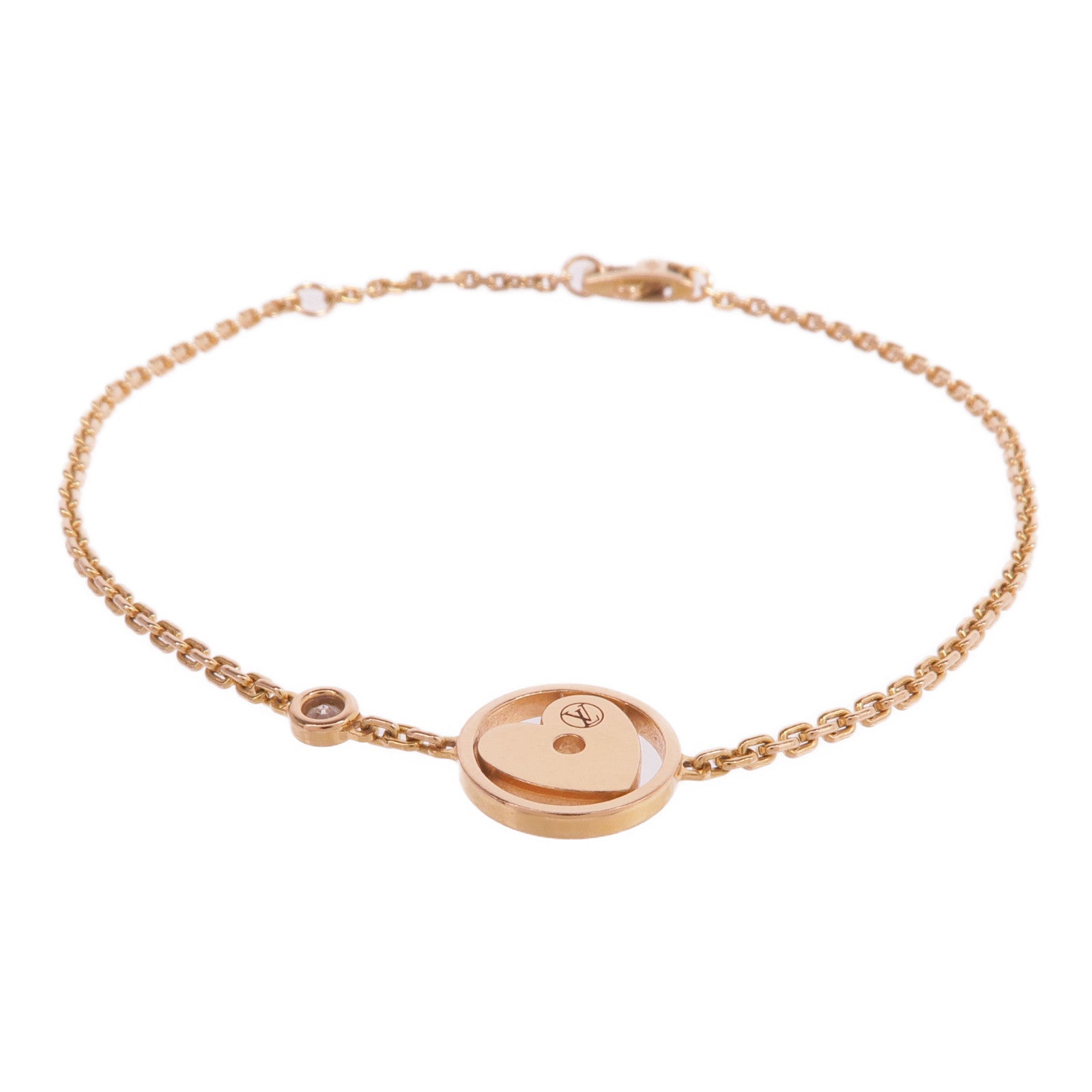 LOUIS VUITTON 【激減優惠】18K玫瑰金Monogram Idylle Coeur Bracelet鑽石手鏈