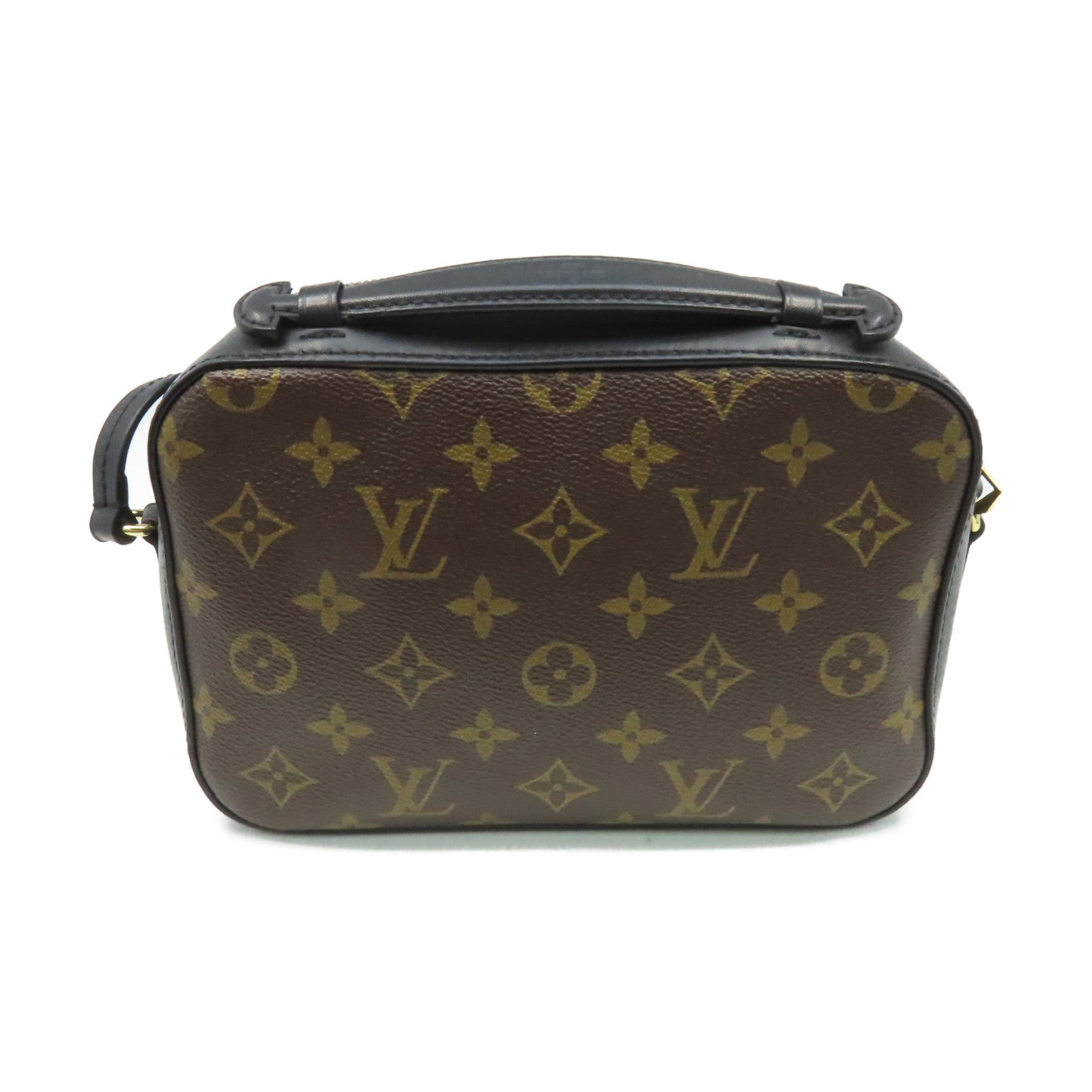 LOUIS VUITTON 【激減優惠】Monogram Saintonge  Shoulder Bag肩背袋黑色/啡色