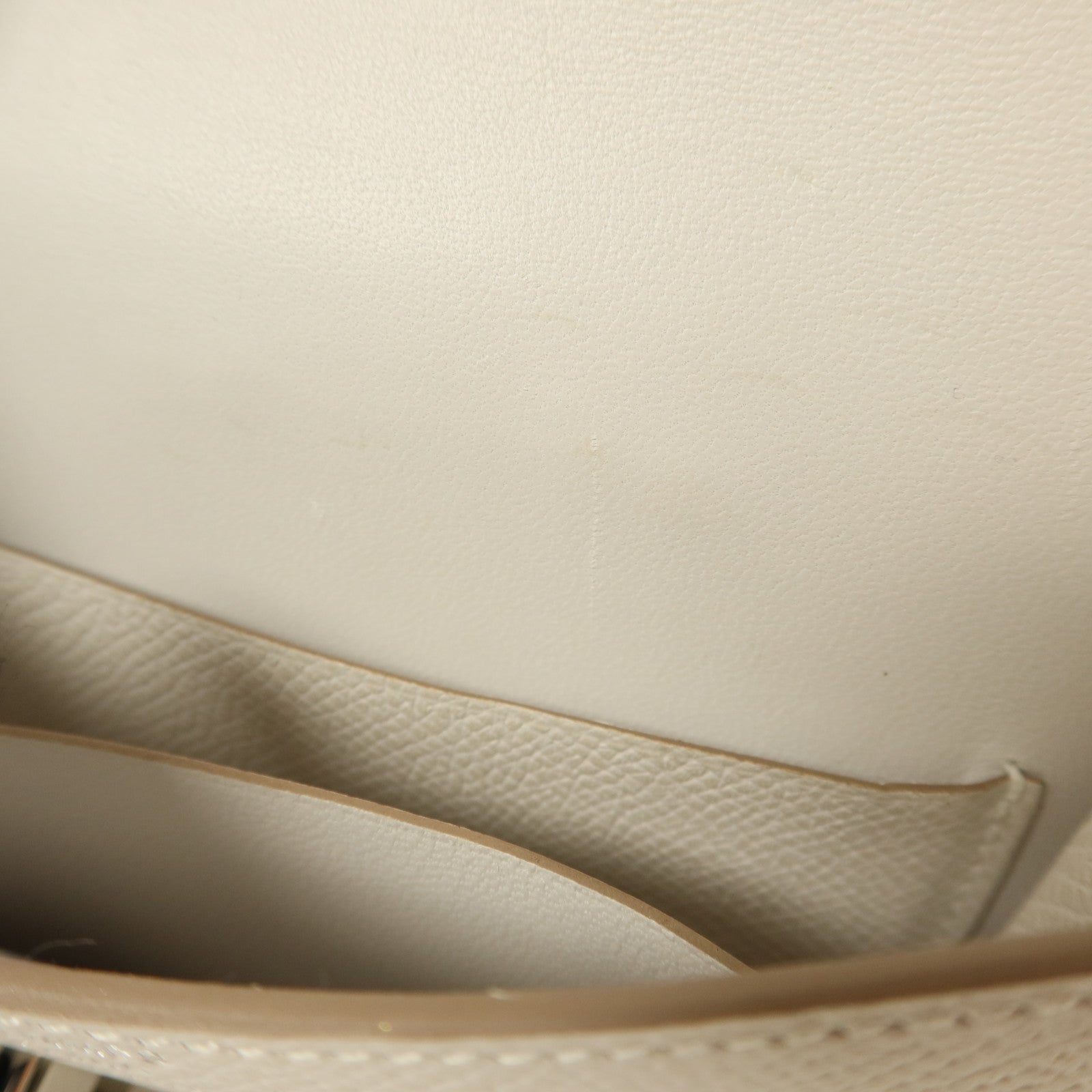 HERMES Epsom皮革Constance Slim錢包Blanc