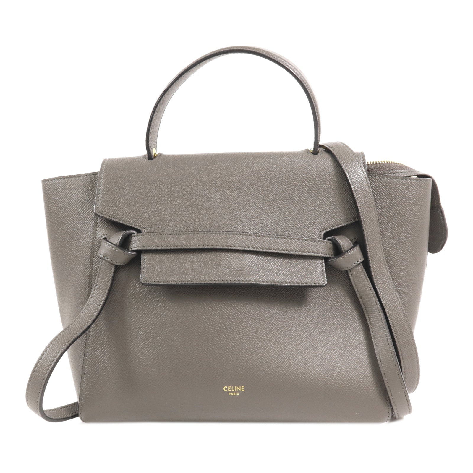 CELINE 牛皮皮革Nano Belt Bag金扣手挽肩背兩用袋