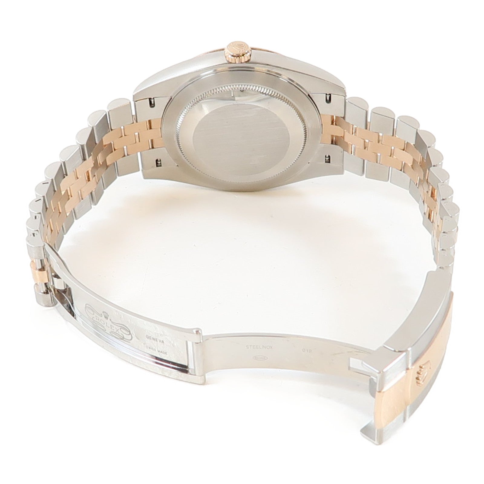 ROLEX Datejust 18K玫瑰金/不鏽鋼手錶自動機芯灰色