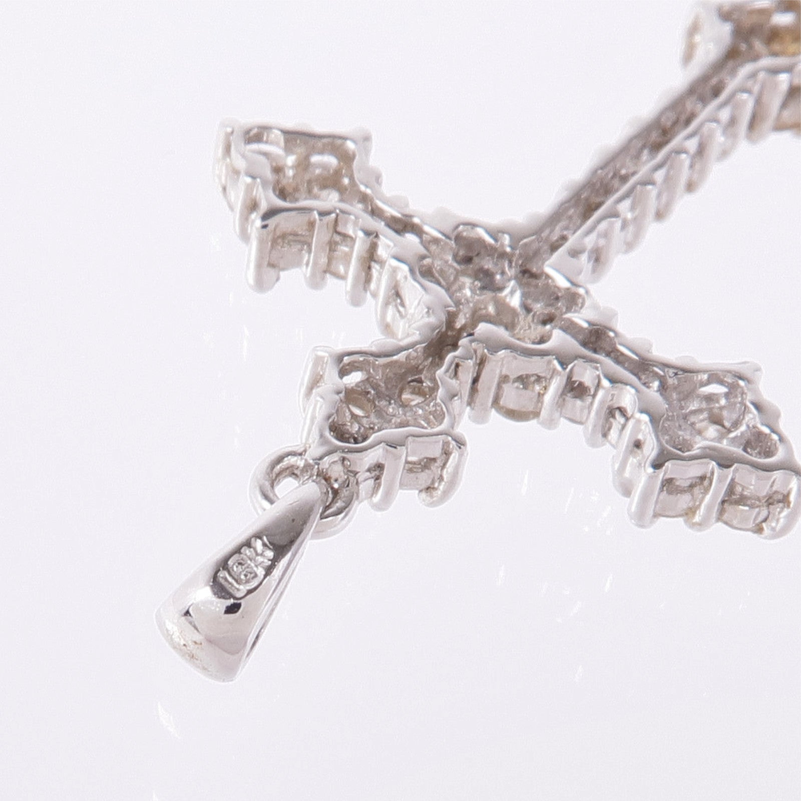 JEWELRY 18K白金Diamond Pendant Top鑽石吊墜