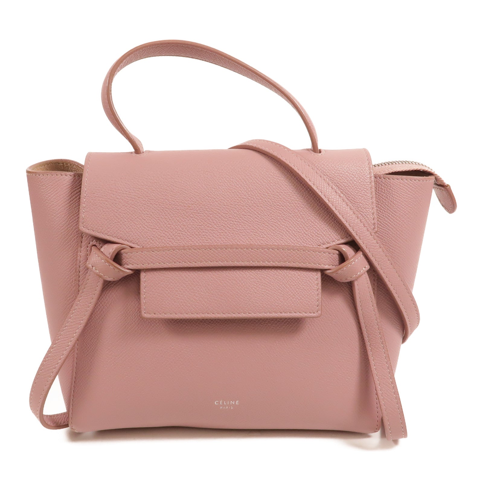 CELINE 牛皮皮革Nano Belt Bag金扣手挽肩背兩用袋