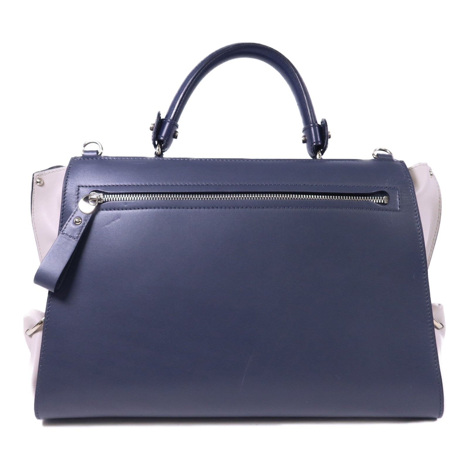 Salvatore Ferragamo 牛皮皮革2 Way Shoulder Bag銀扣手挽肩背兩用袋