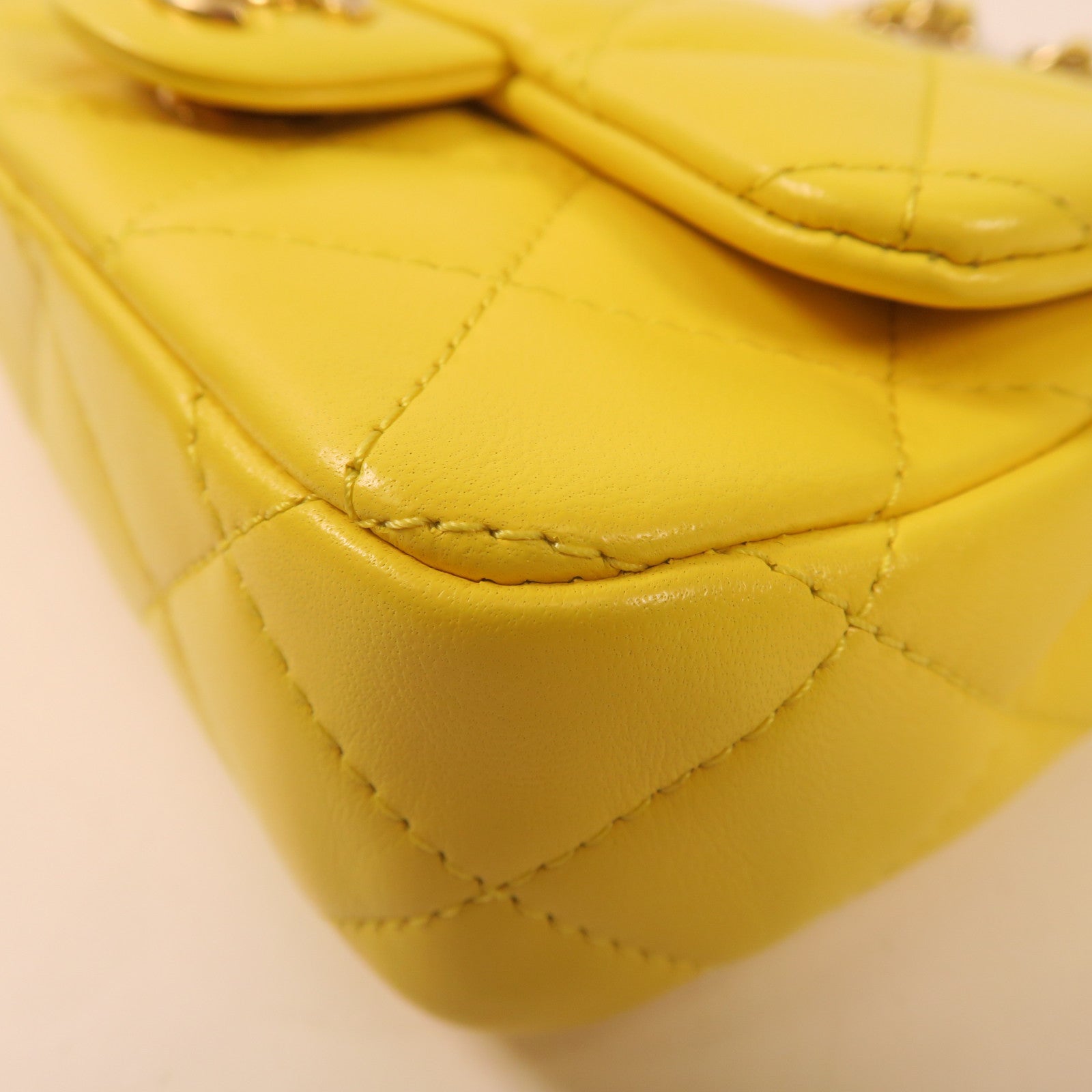 CHANEL 【激減優惠】羊皮皮革Flap Bag With Handle手挽肩背兩用袋