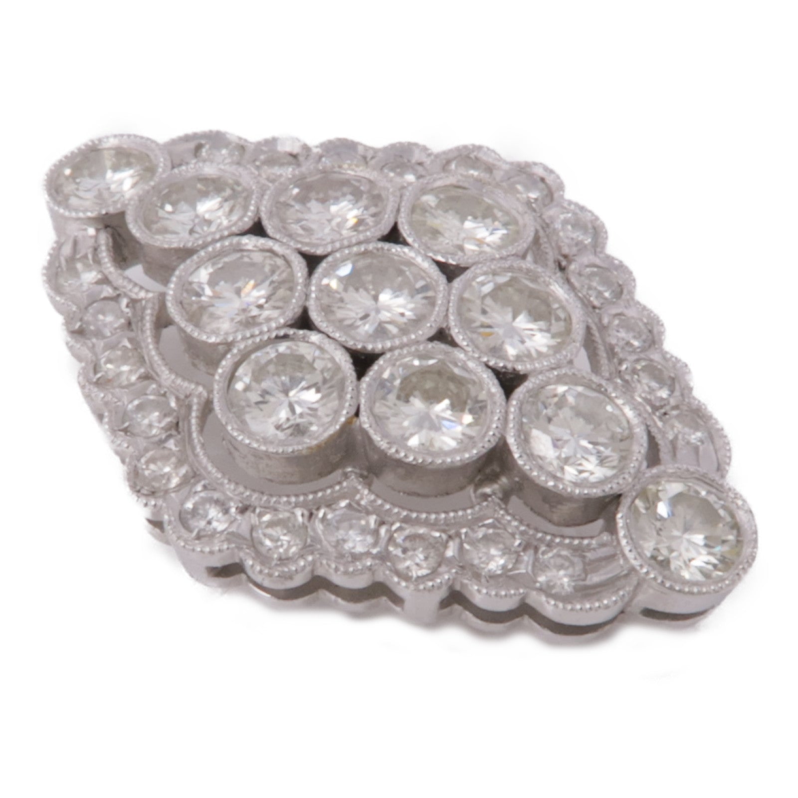 JEWELRY 【激減優惠】18K白金Diamond Pendant Top鑽石吊墜