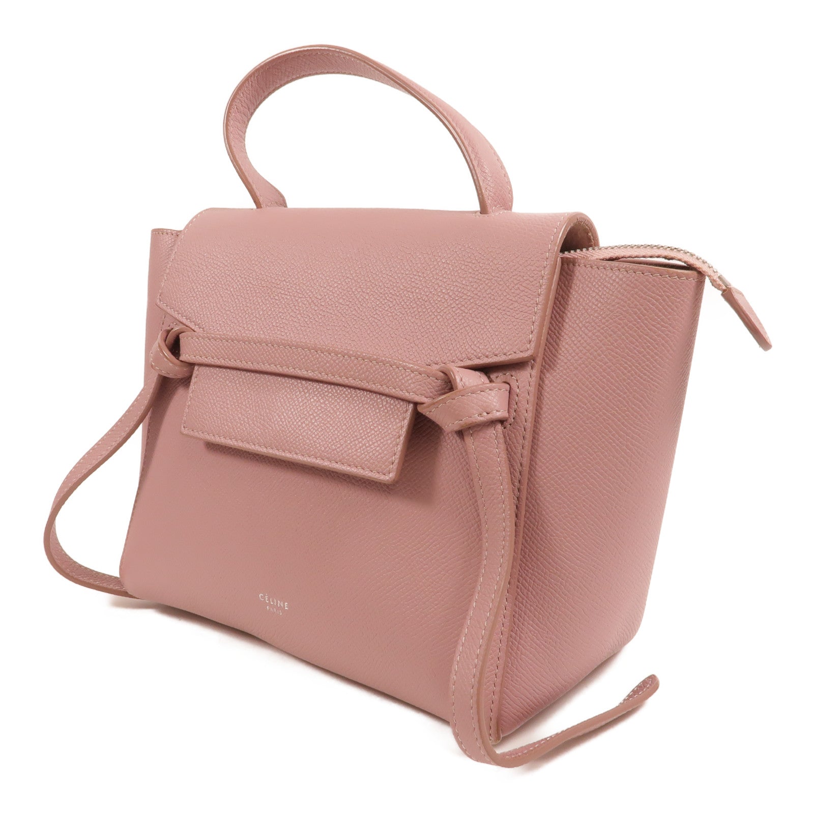 CELINE 牛皮皮革Nano Belt Bag金扣手挽肩背兩用袋