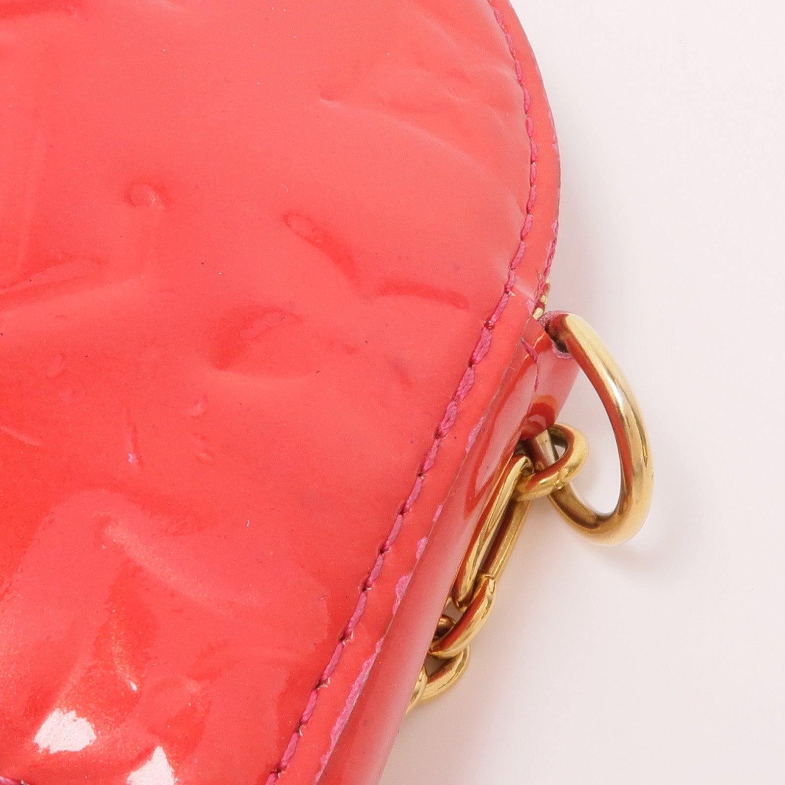 LOUIS VUITTON Vernis Porte Monet-Cool Coin Case金扣零錢包