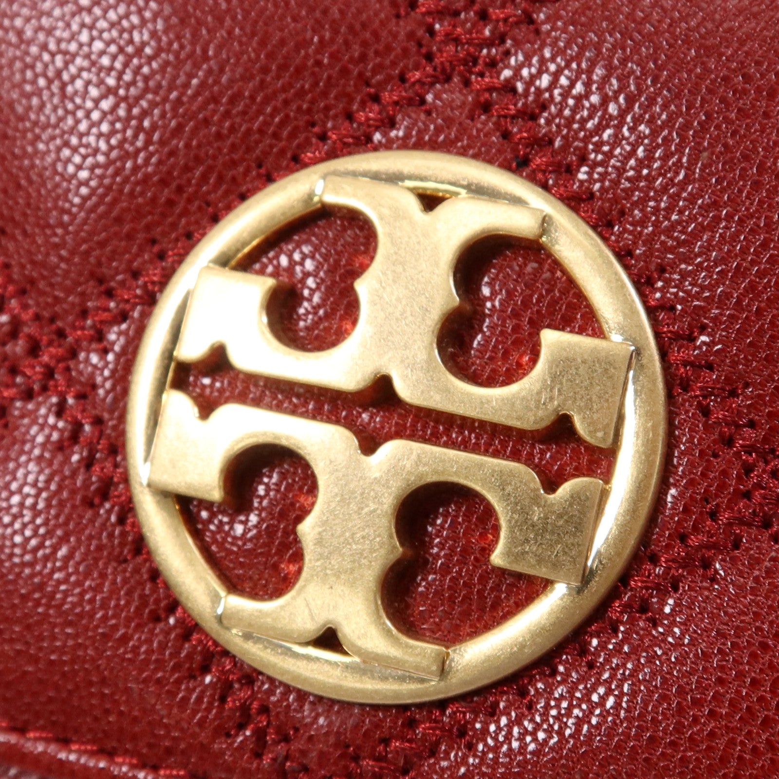 Tory Burch 牛皮皮革Burch Willa金扣鏈帶肩背袋