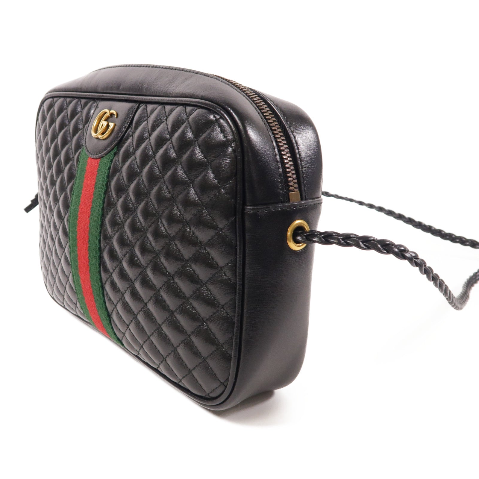 GUCCI【激減優惠】 牛皮皮革Shoulder Bag金扣肩背袋