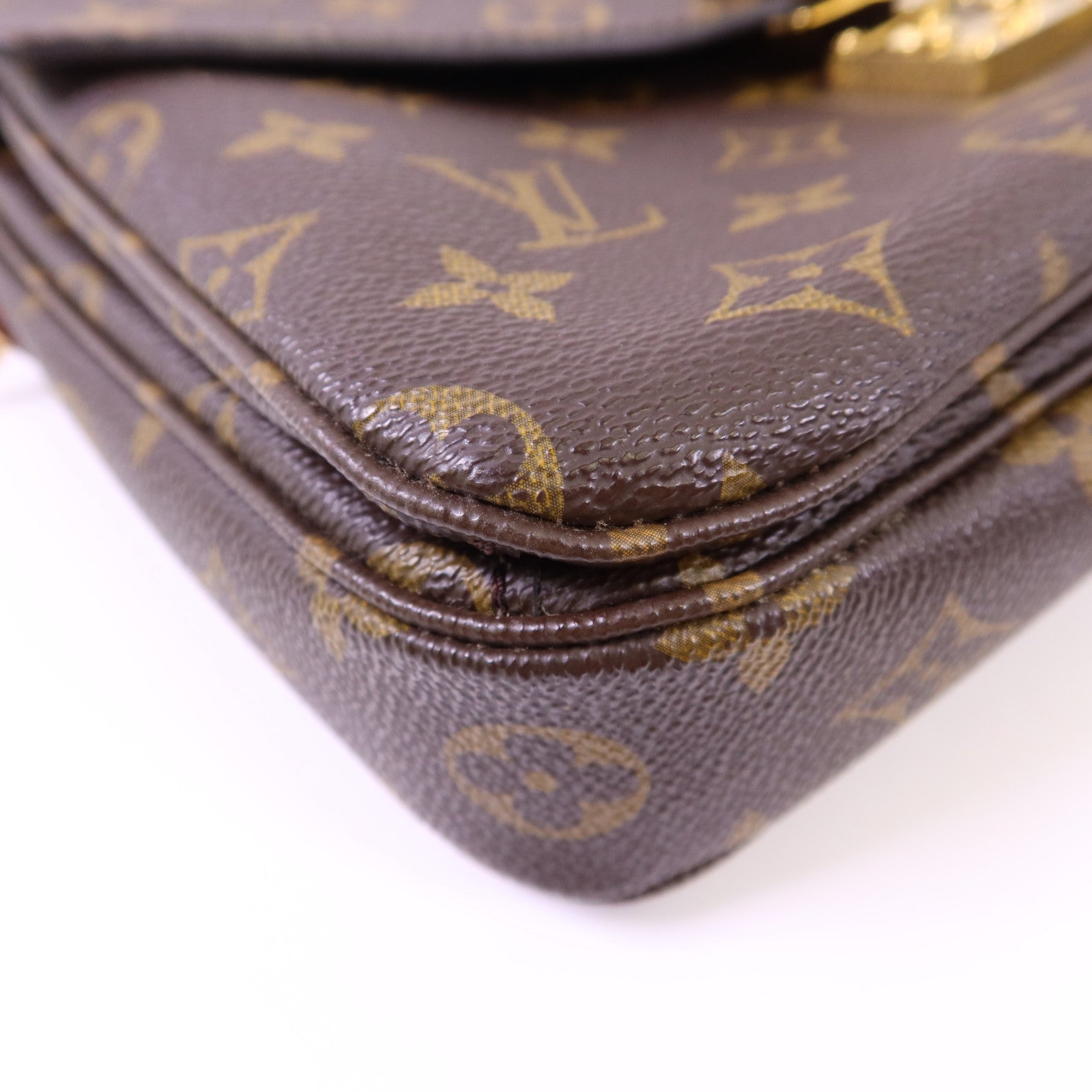 LOUIS VUITTON Monogram Pochette Metis MM金扣手挽肩背兩用袋M44875