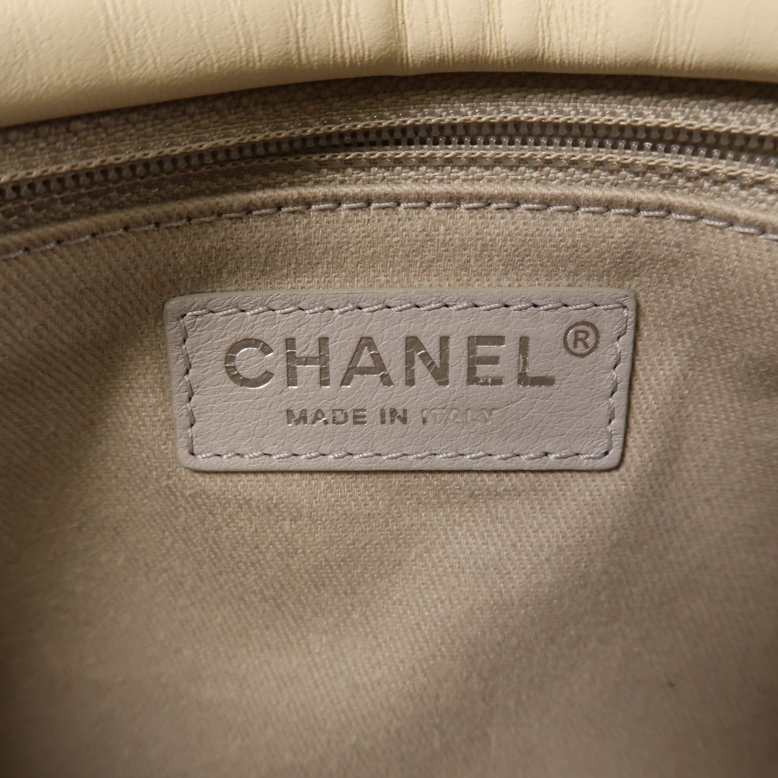 CHANEL 羊皮皮革2 Way Shoulder銀扣手挽肩背兩用袋